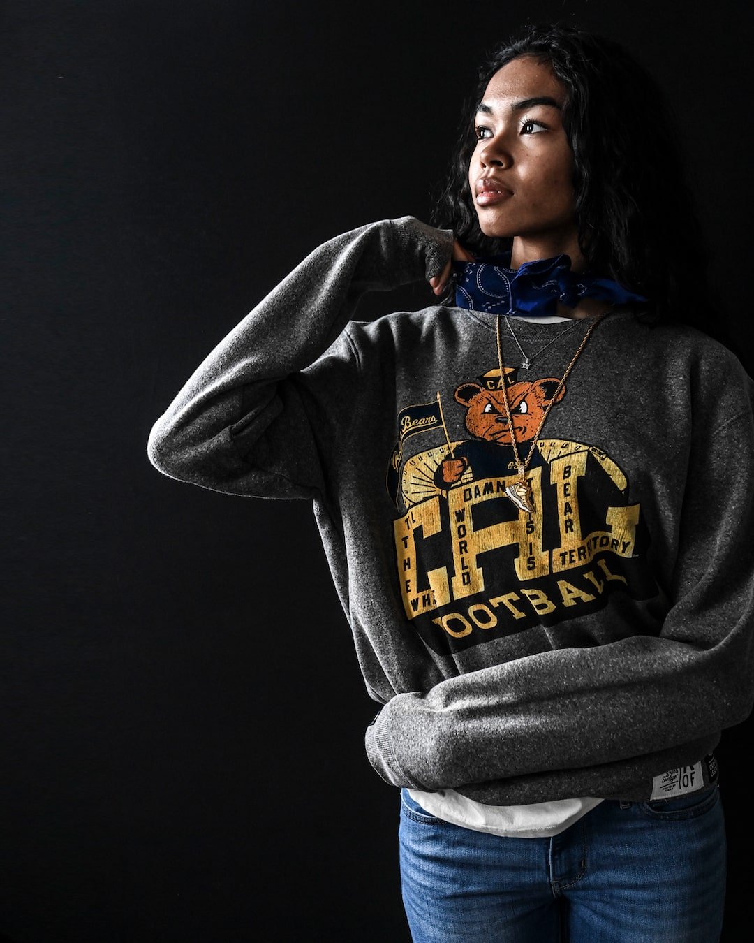 CAL - Golden Bears Football Grey Sweatshirt - Roots of Fight