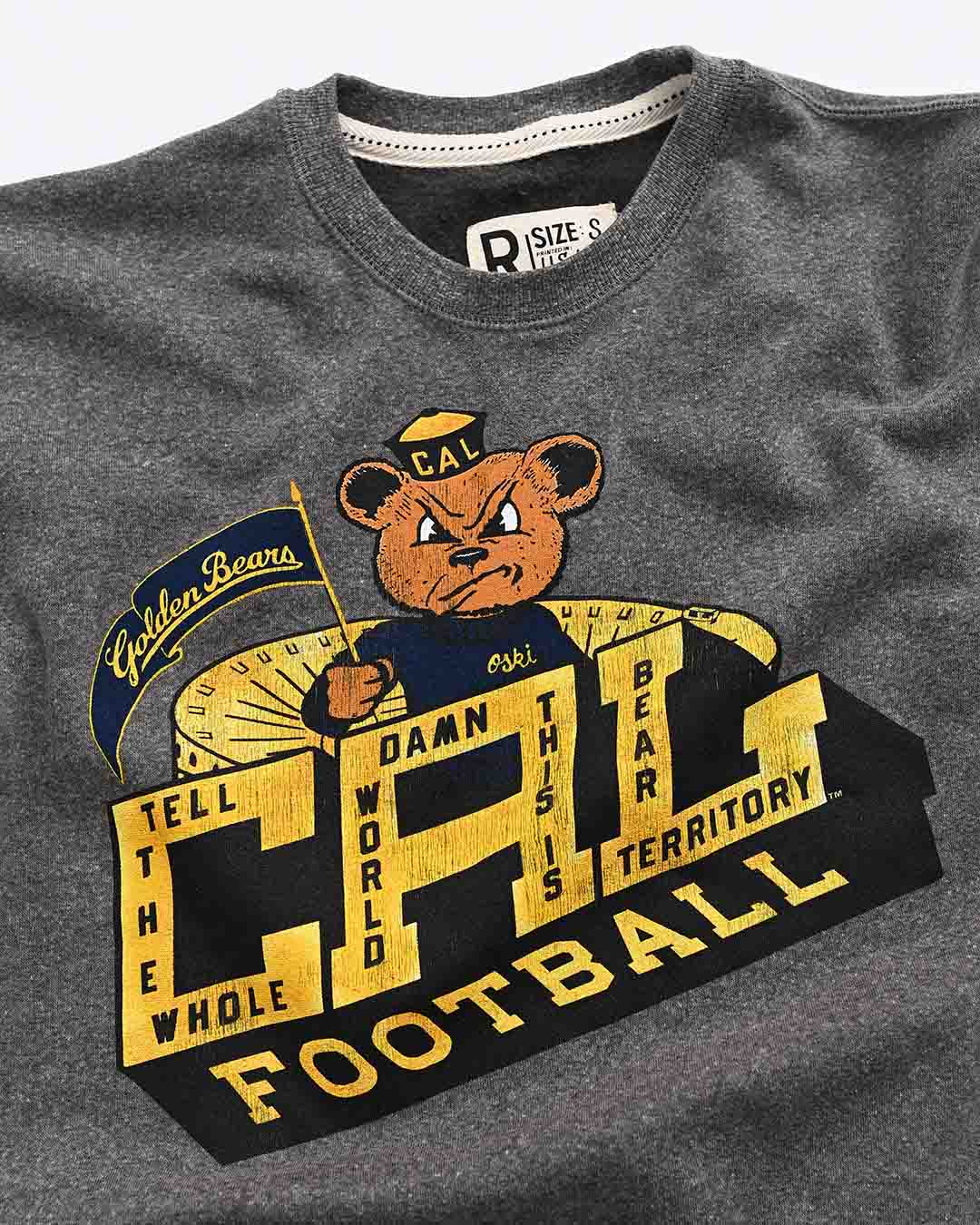 CAL - Golden Bears Football Grey Sweatshirt - Roots of Fight