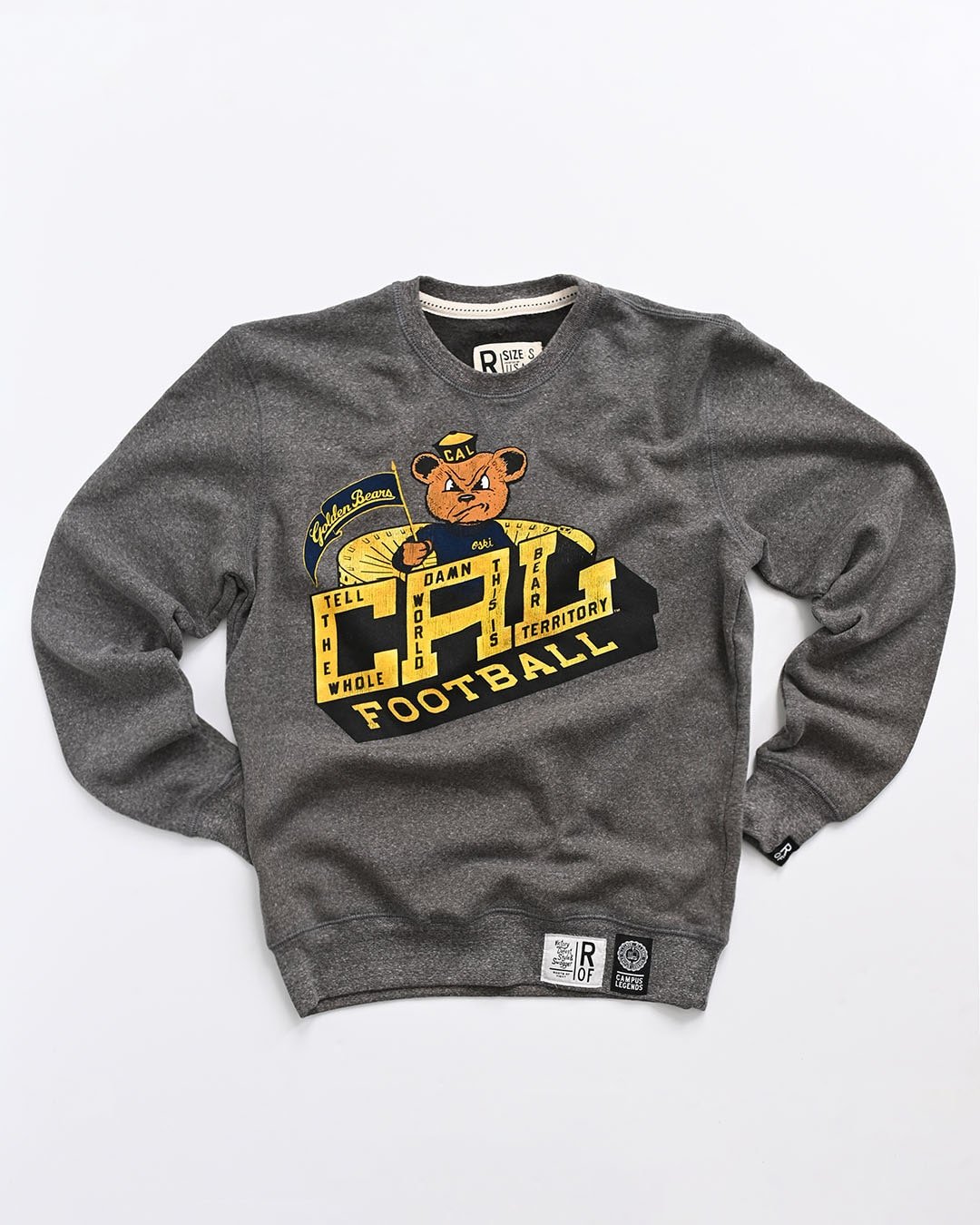 CAL - Golden Bears Football Grey Sweatshirt - Roots of Fight