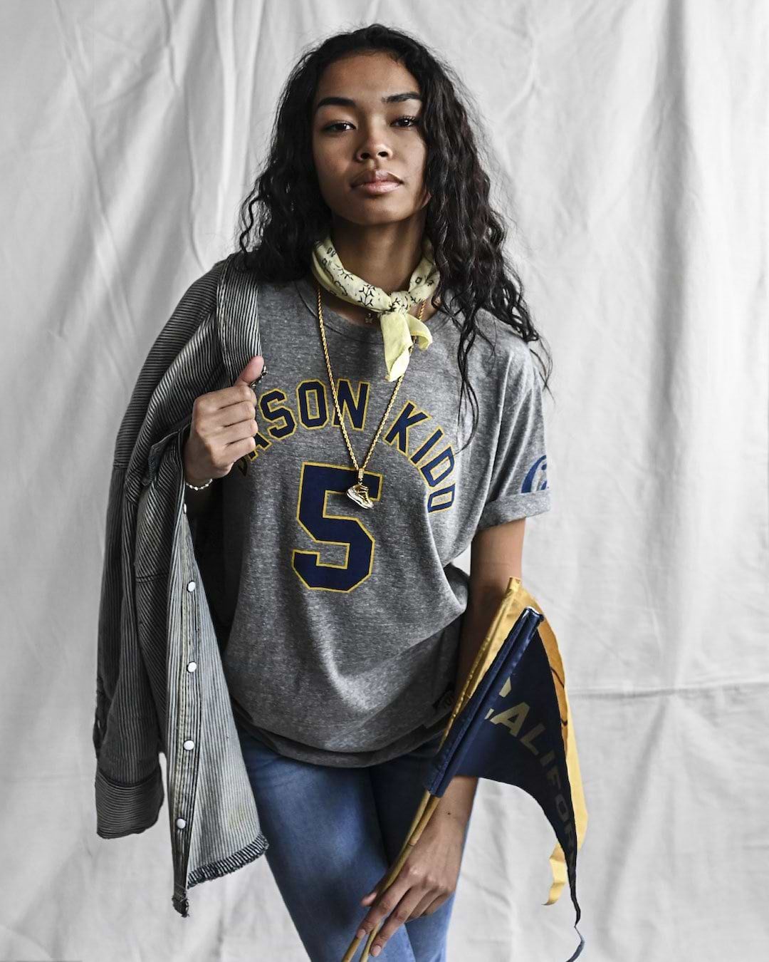 CAL - Jason Kidd #5 Grey Tee - Roots of Fight