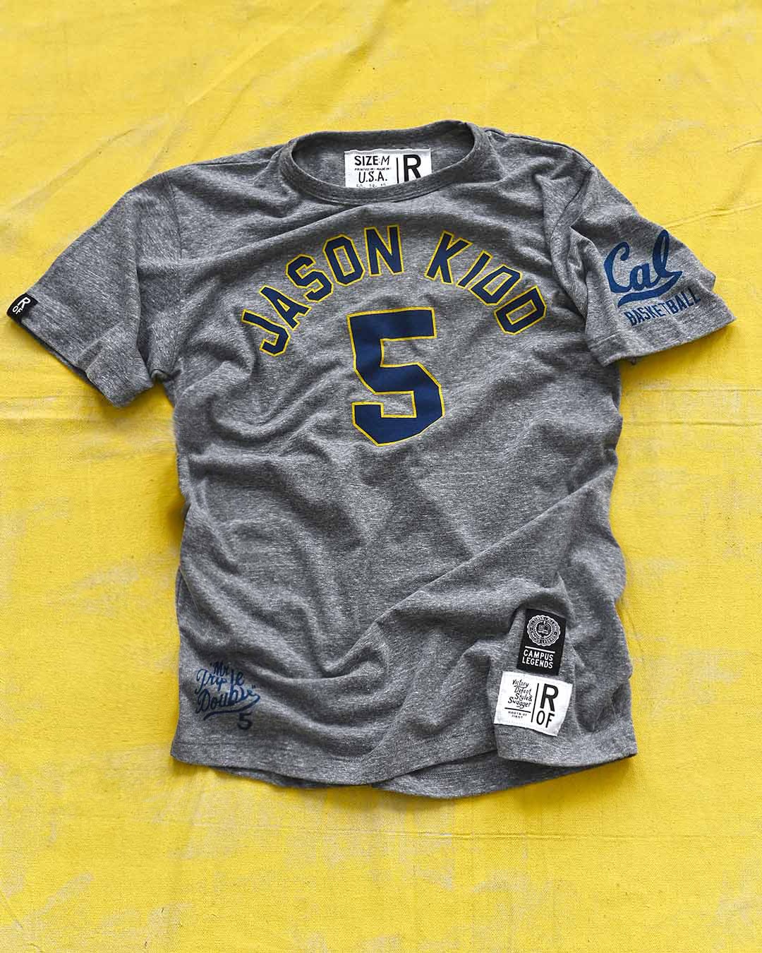 CAL - Jason Kidd #5 Grey Tee - Roots of Fight