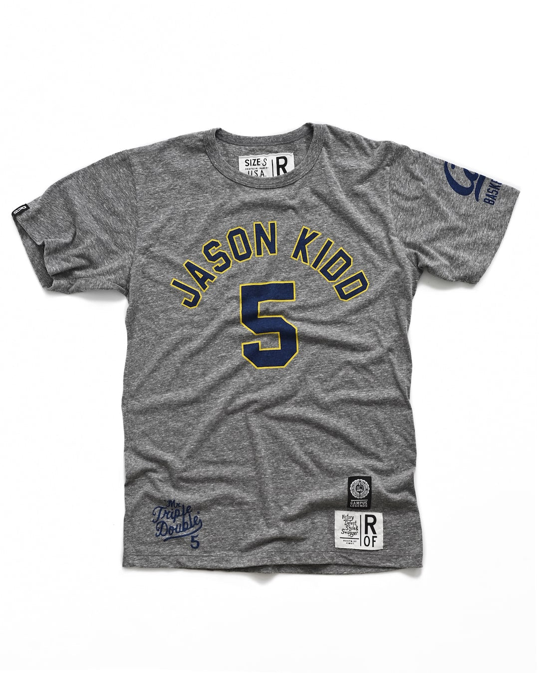 CAL - Jason Kidd #5 Grey Tee - Roots of Fight