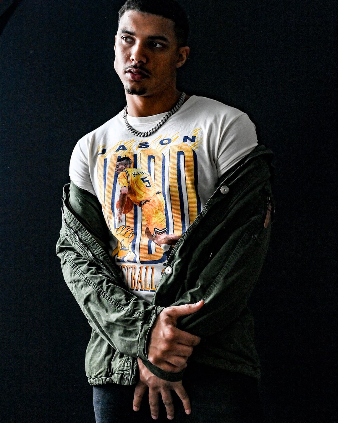 CAL - Jason Kidd &#39;94 Graphic White Tee - Roots of Fight