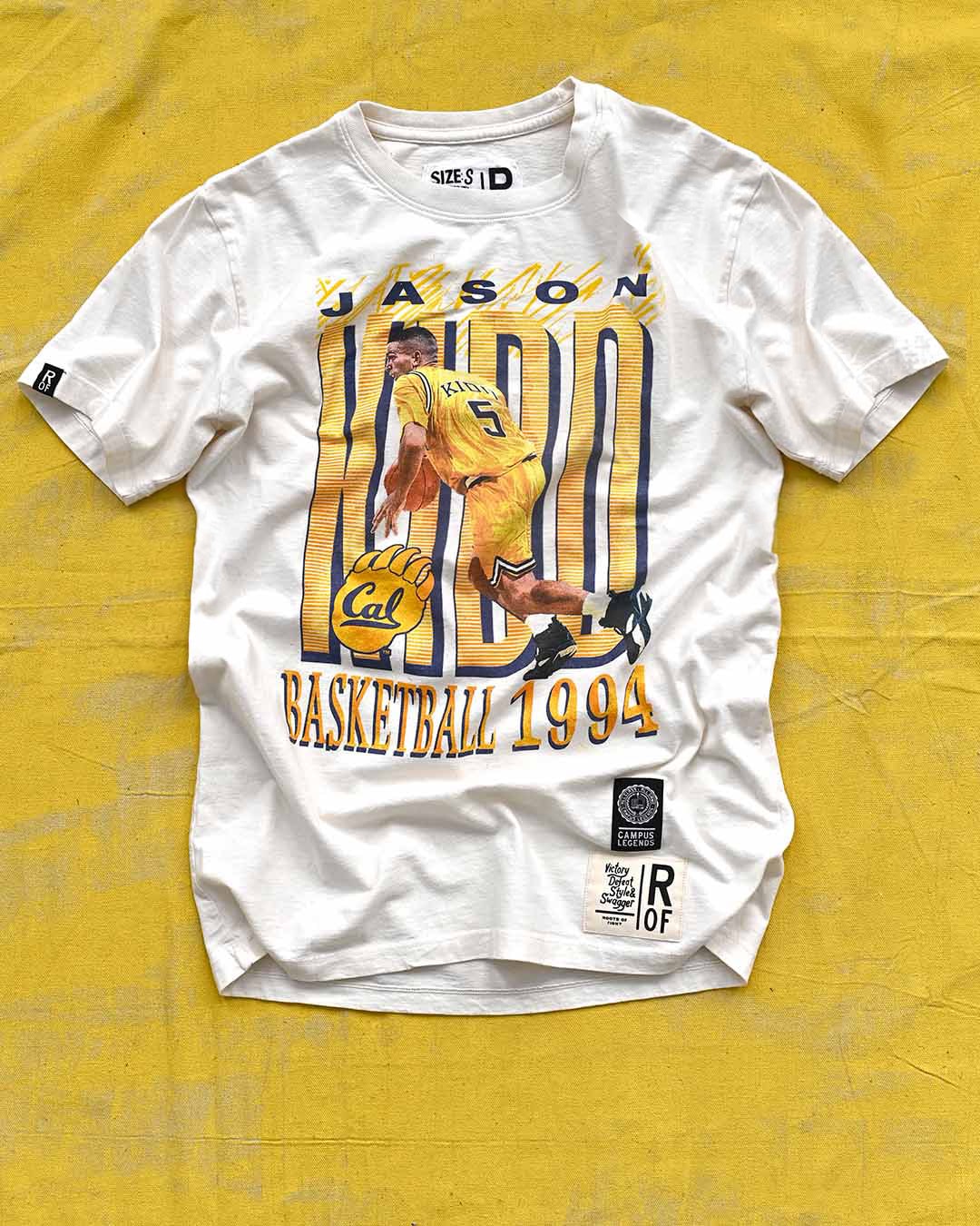 CAL - Jason Kidd &#39;94 Graphic White Tee - Roots of Fight