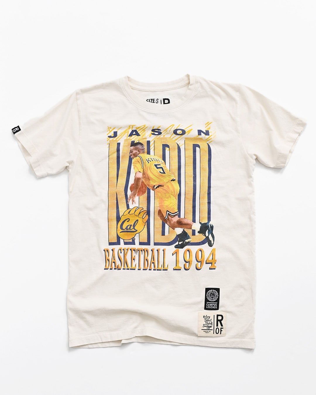 CAL - Jason Kidd &#39;94 Graphic White Tee - Roots of Fight