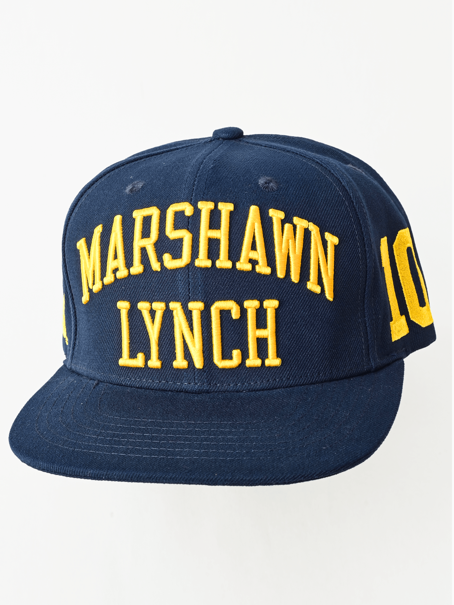 CAL - Marshawn Lynch 10 Navy Snapback Hat - Roots of Fight