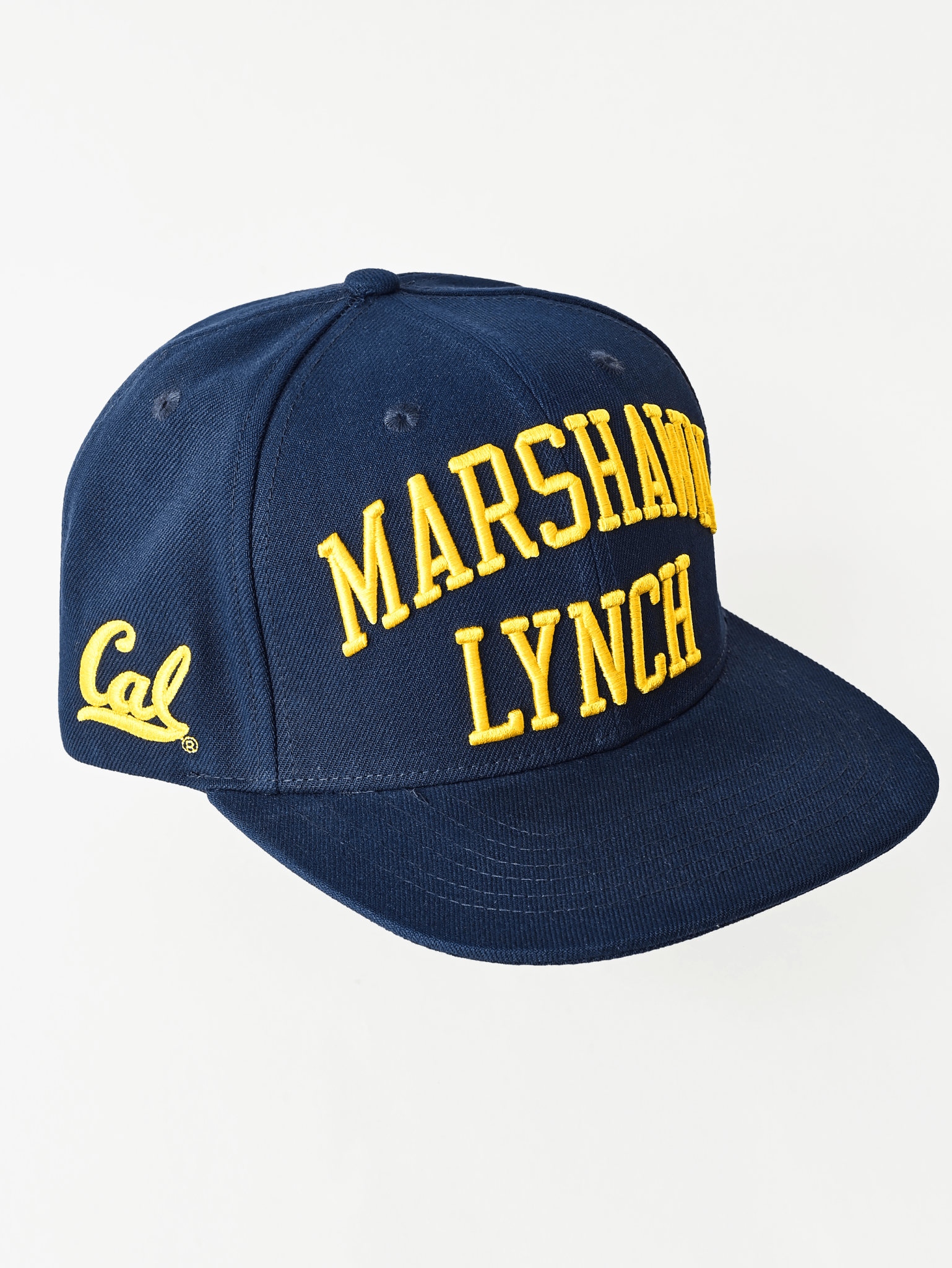 CAL - Marshawn Lynch 10 Navy Snapback Hat - Roots of Fight