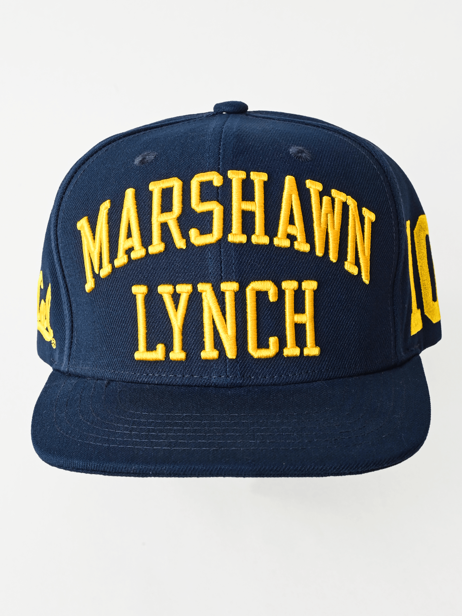 CAL - Marshawn Lynch 10 Navy Snapback Hat - Roots of Fight