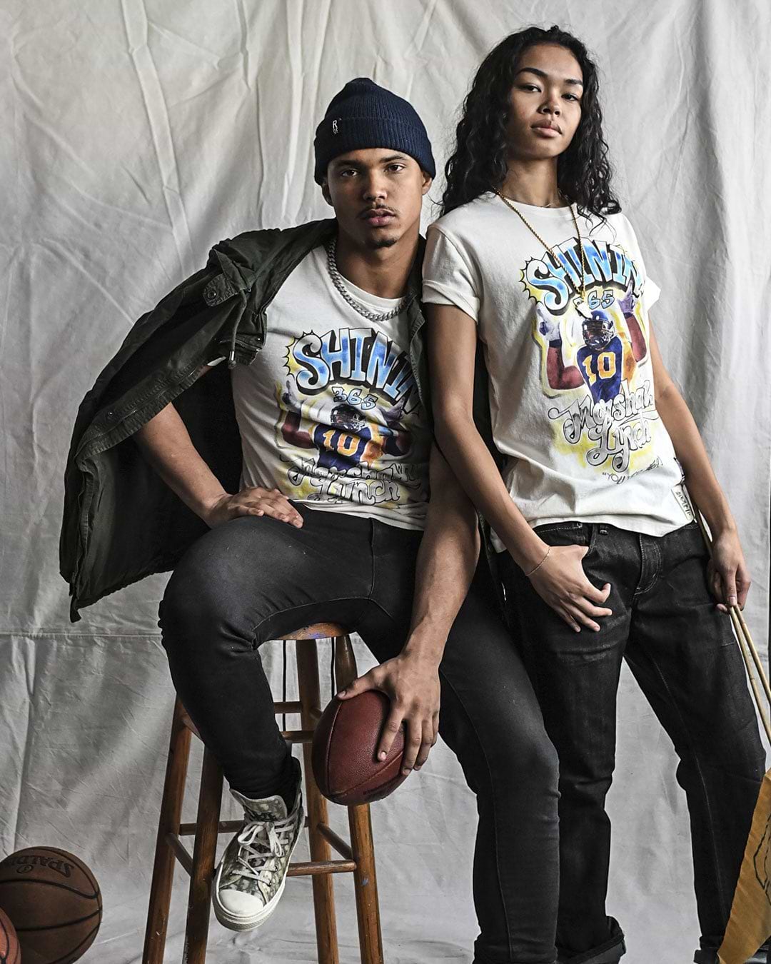 CAL - Marshawn Lynch Shinin' 365 White Tee - Roots of Fight