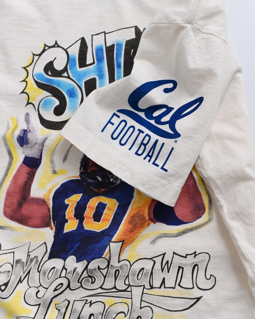 CAL - Marshawn Lynch Shinin&#39; 365 White Tee - Roots of Fight