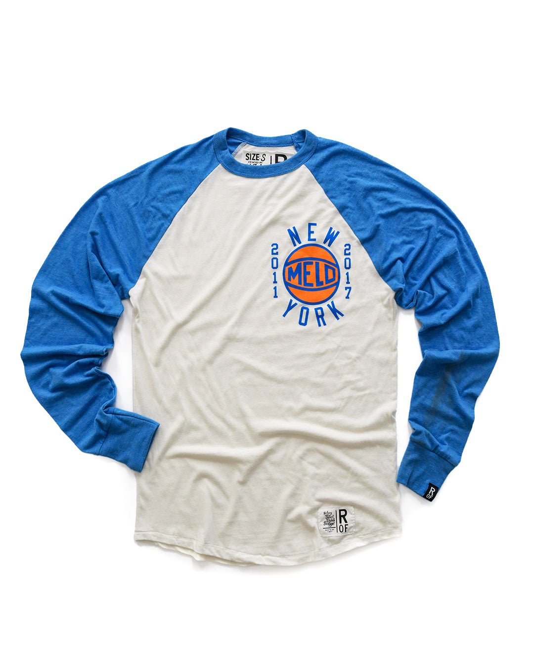Carmelo Anthony NYC Basketball Blue Raglan Tee - Roots of Fight
