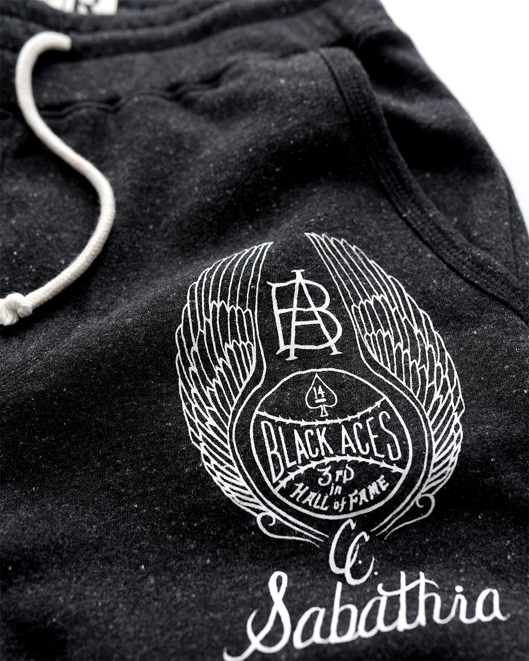CC Sabathia Black Aces Black Sweatpants - Roots of Fight