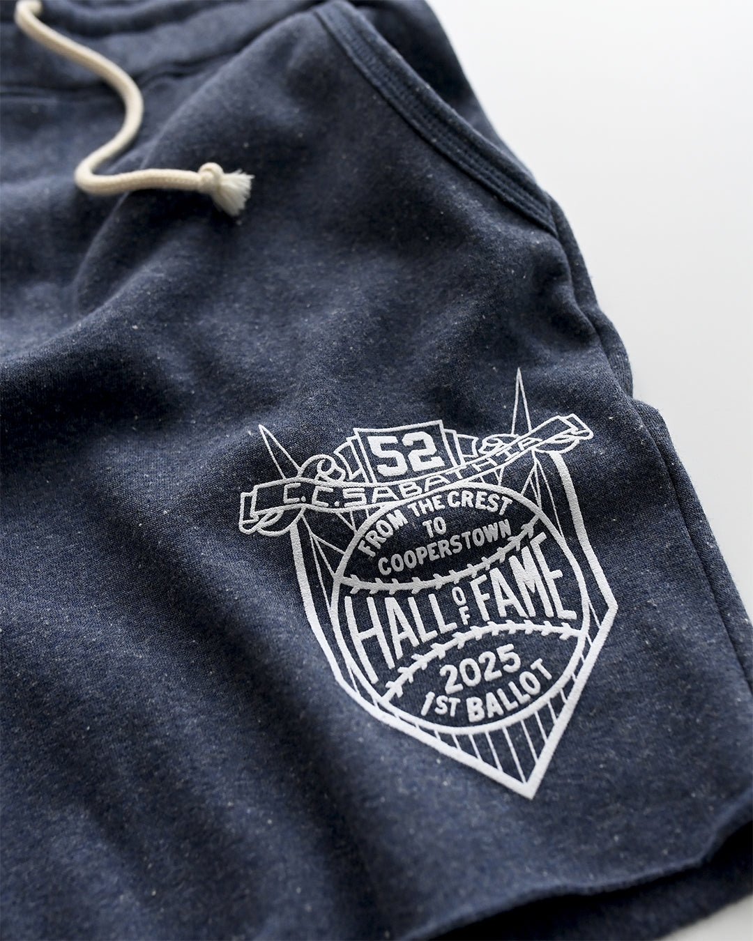 CC Sabathia Class of ‘25 HOF Navy Shorts - Roots of Fight