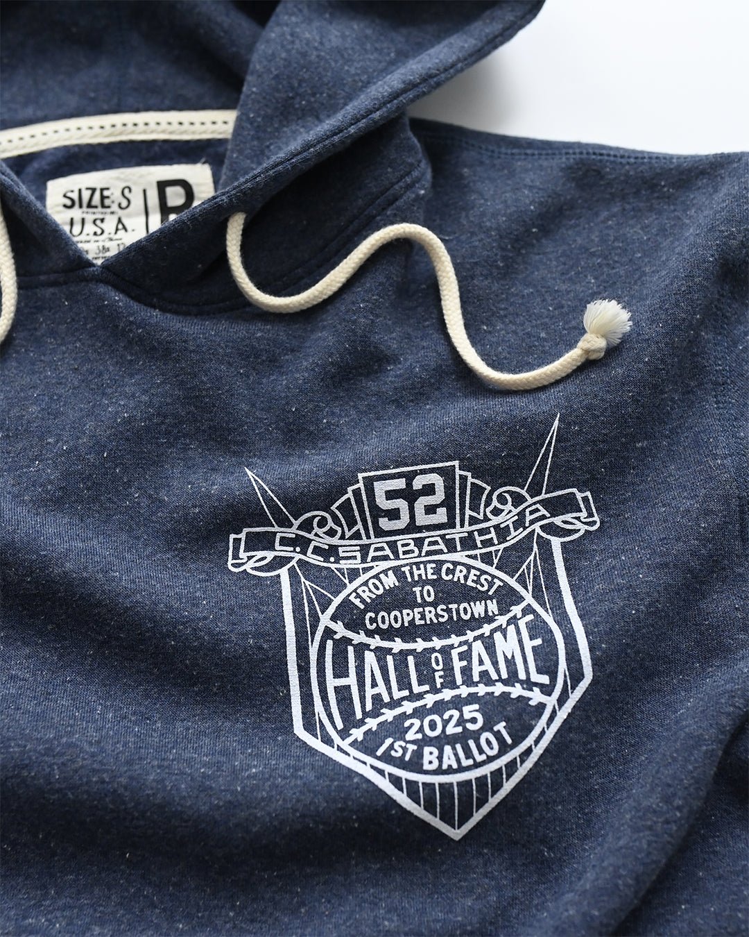 CC Sabathia HOF Career Navy PO Hoody - Roots of Fight