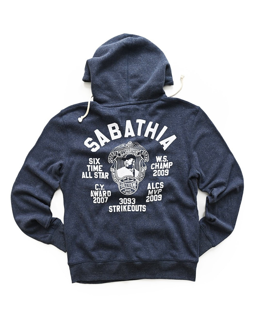 CC Sabathia HOF Career Navy PO Hoody - Roots of Fight