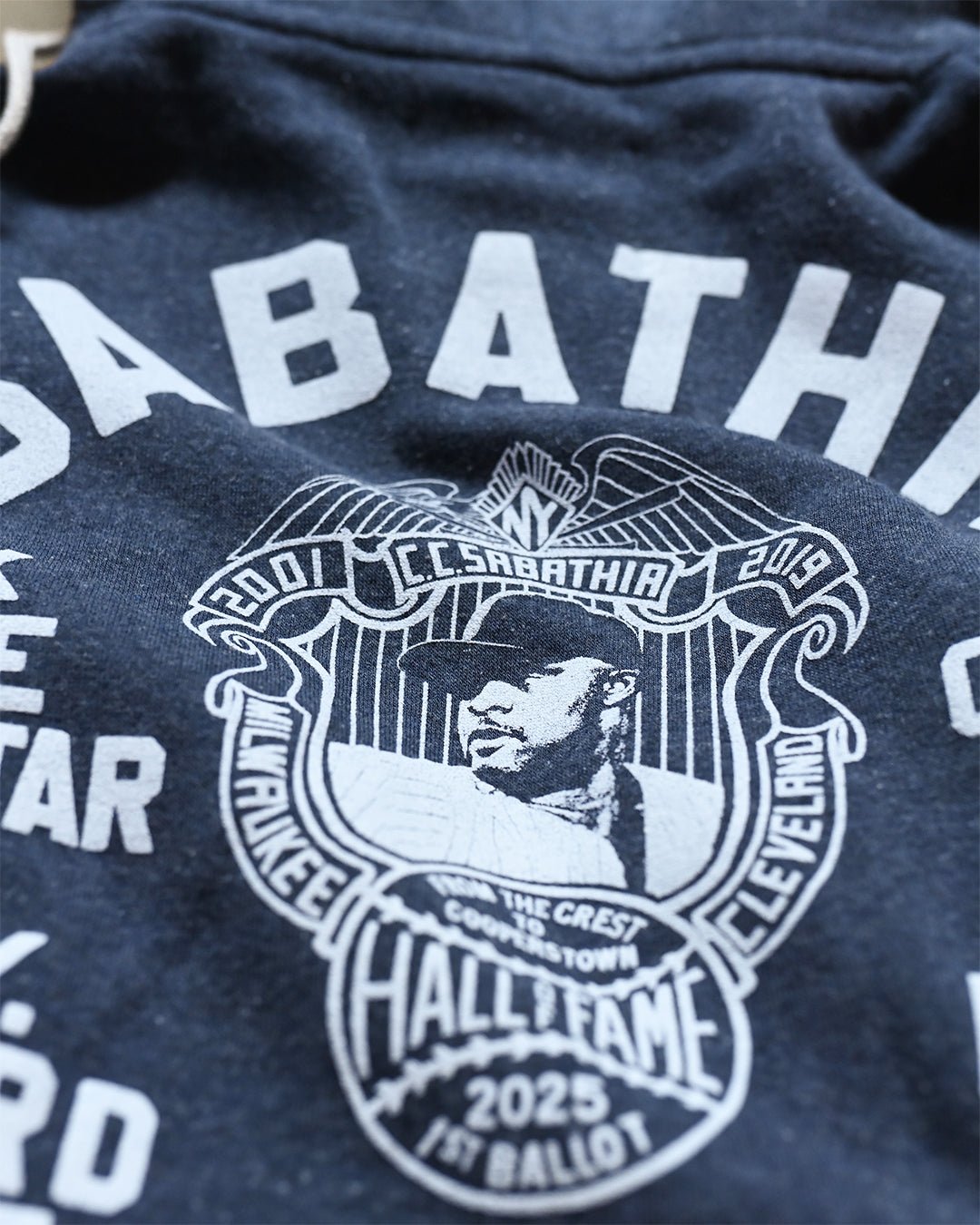 CC Sabathia HOF Career Navy PO Hoody - Roots of Fight