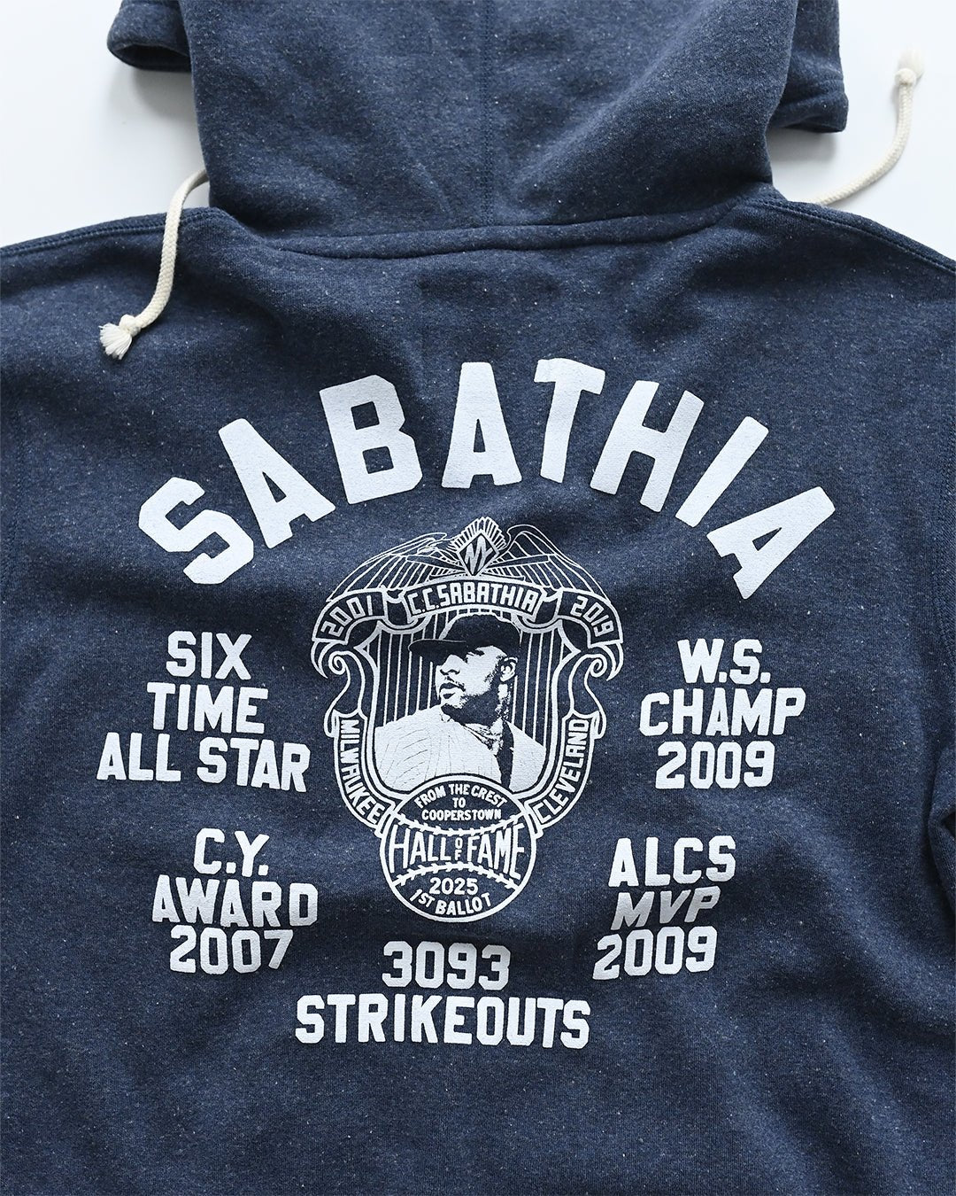 CC Sabathia HOF Career Navy PO Hoody - Roots of Fight