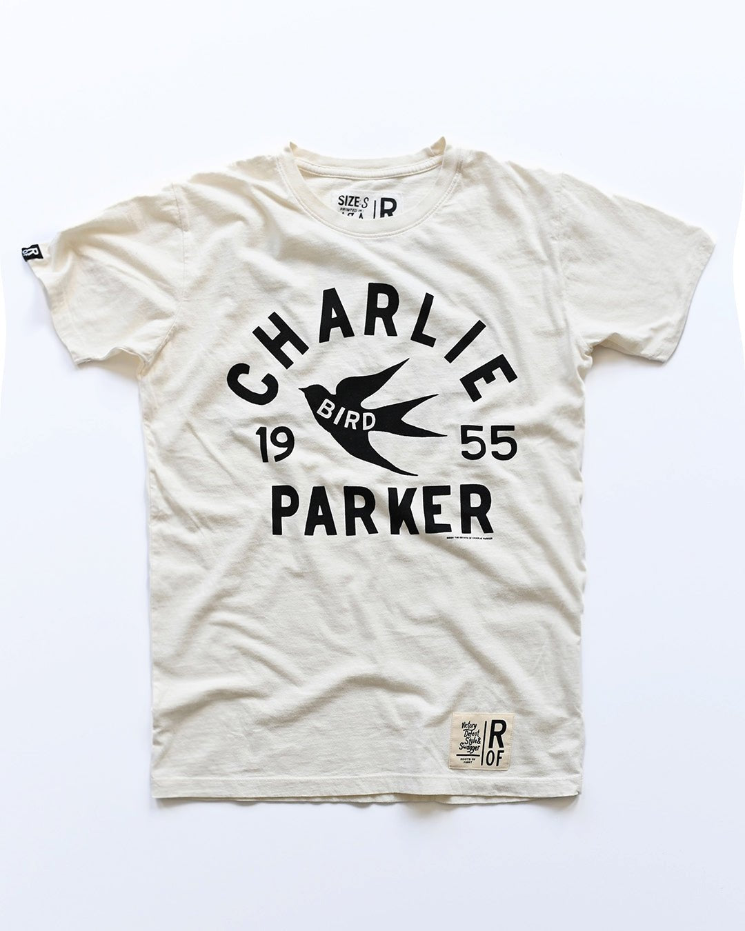 Charlie Bird Parker &#39;55 White Tee - Roots of Fight