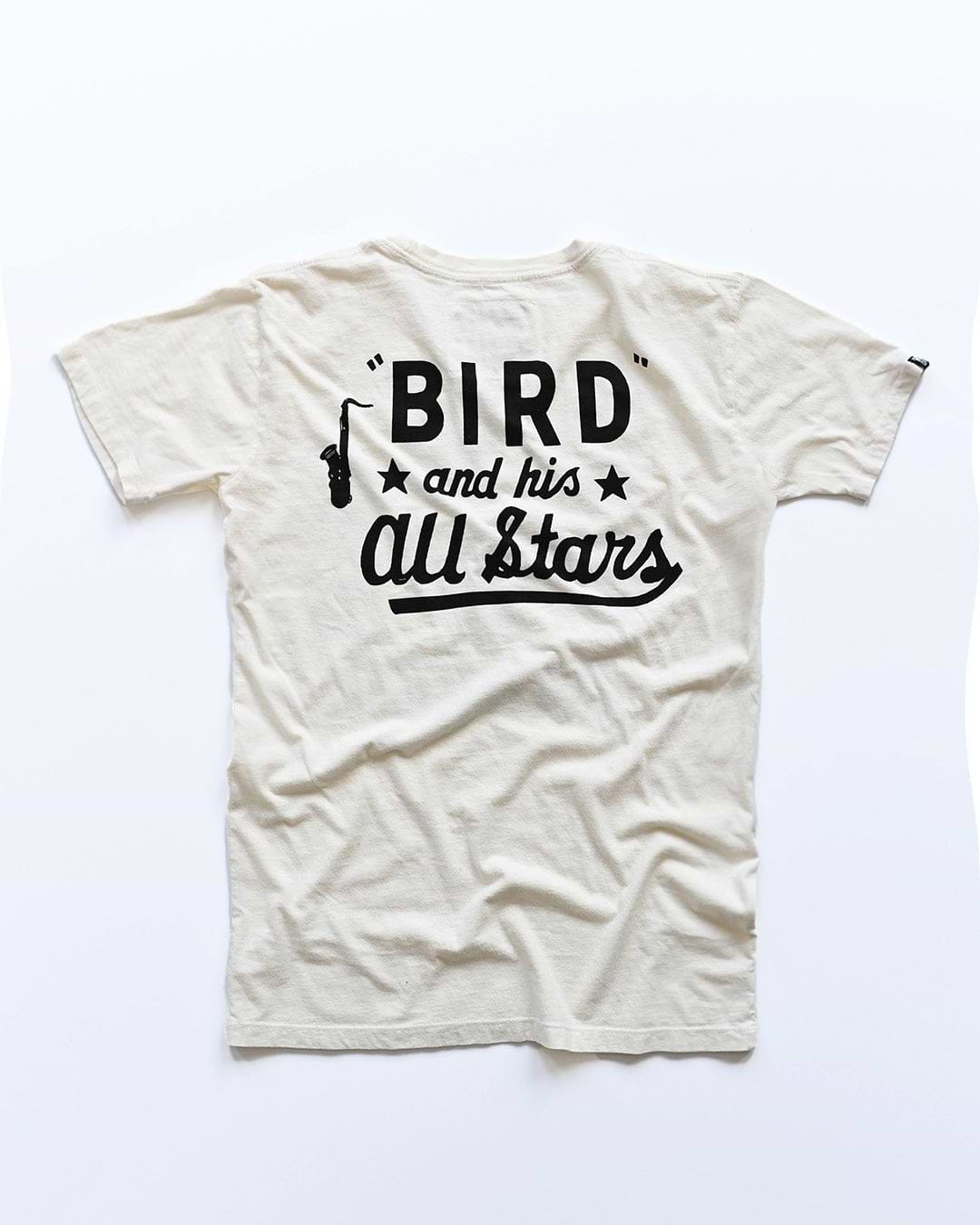 Charlie Bird Parker &#39;55 White Tee - Roots of Fight