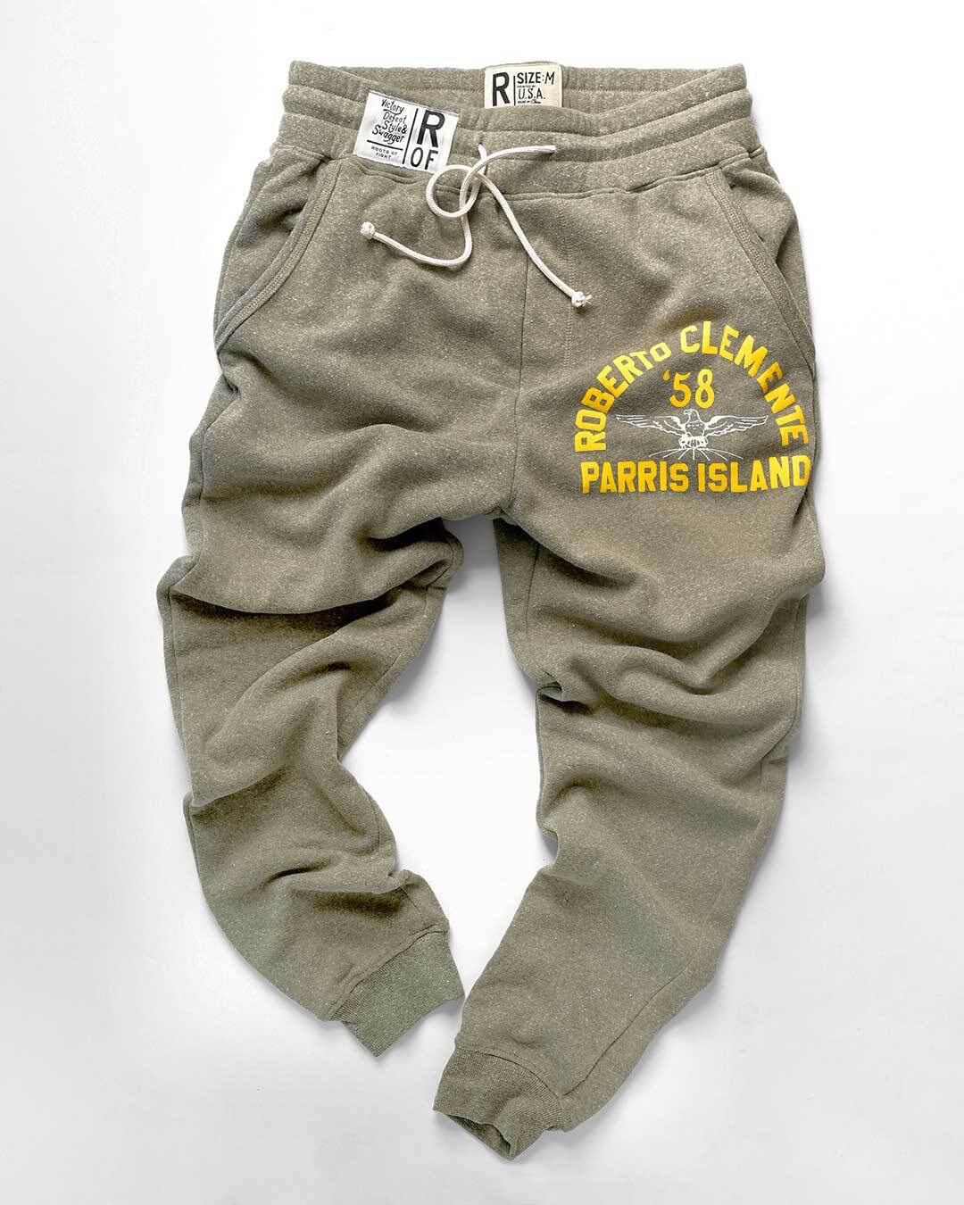 Clemente Parris Island Heather Olive Sweatpants - Roots of Fight