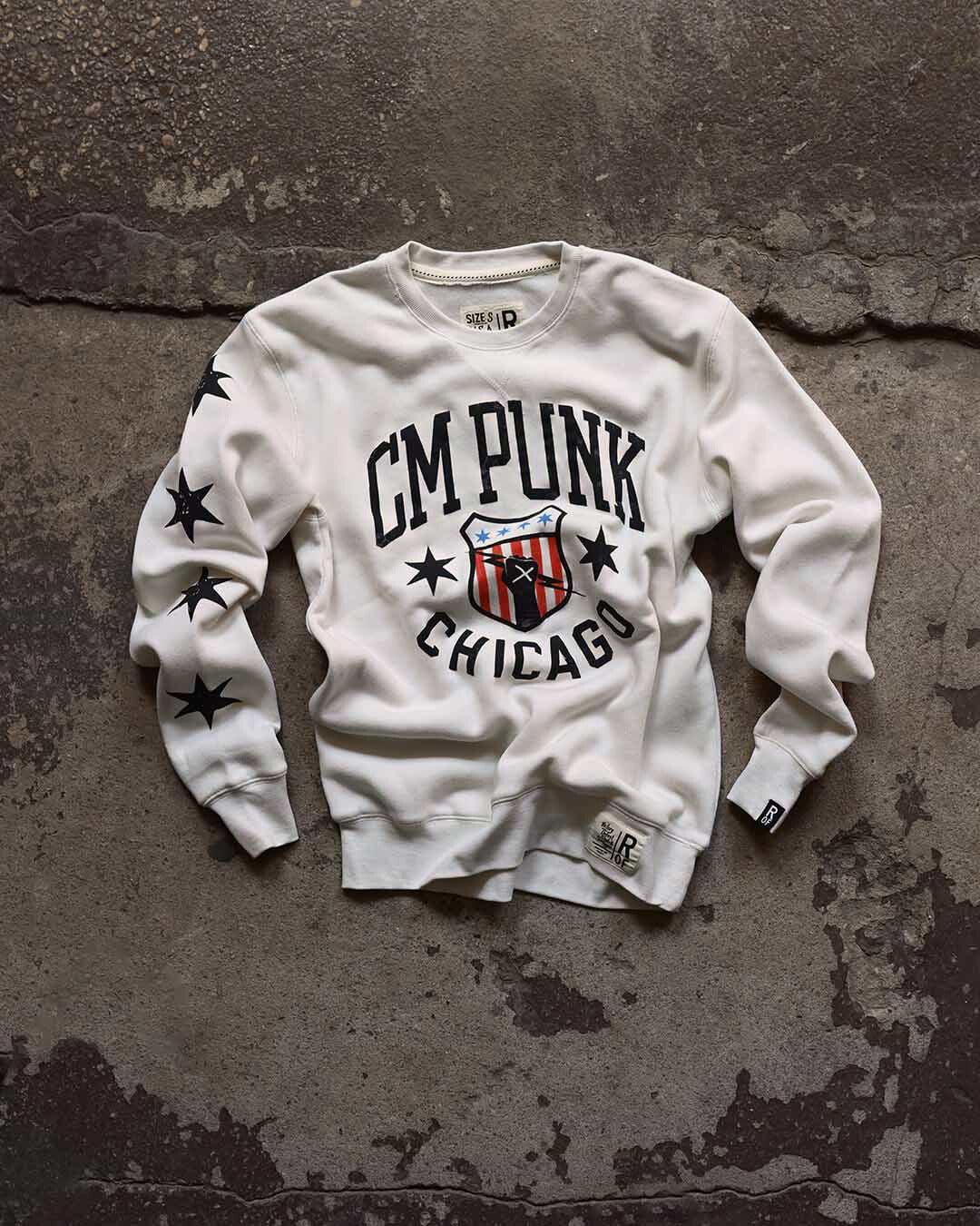 CM Punk Chicago White Sweatshirt - Roots of Fight