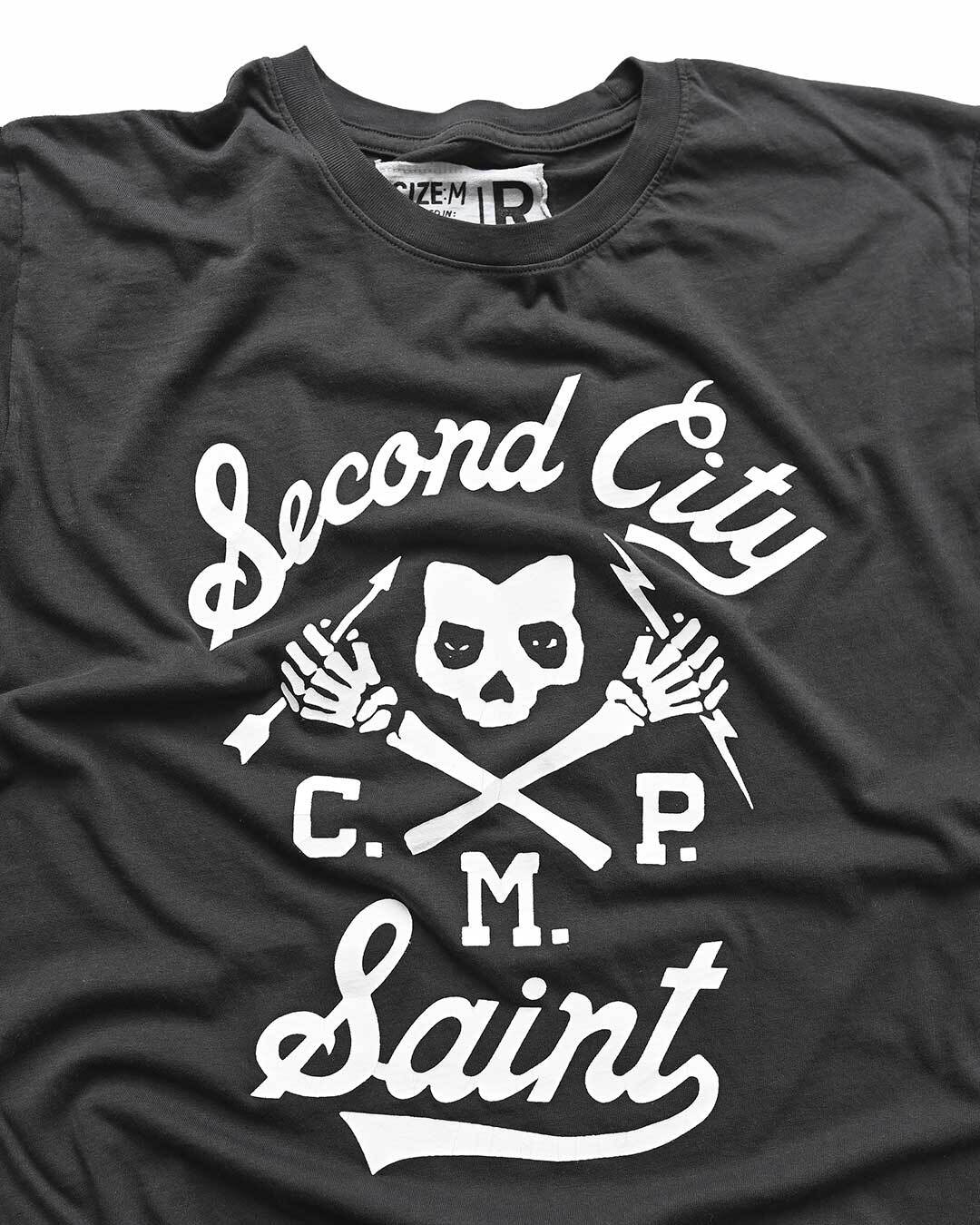 CM Punk 'Second City Saint' Black Tee - Roots of Fight