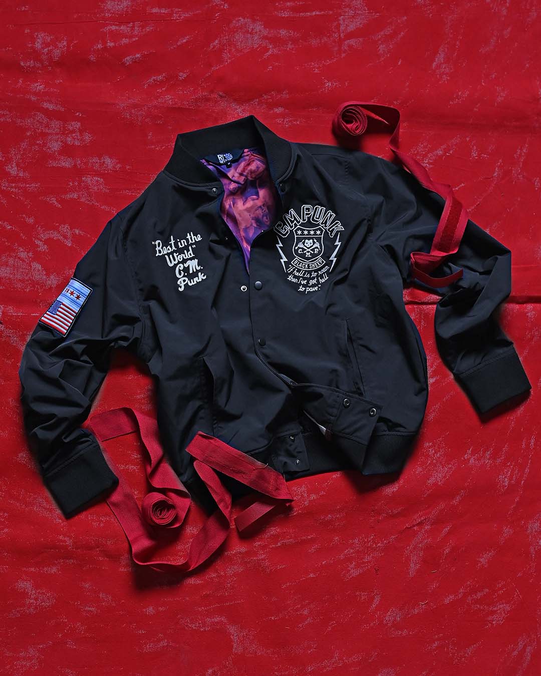 CM Punk 'Second City Saint' Stadium Jacket - Roots of Fight