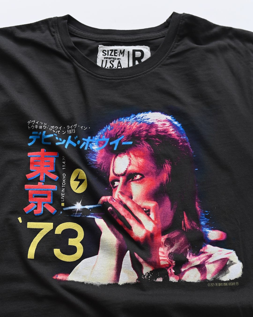 David Bowie Tシャツ David Bowie 1973 Ziggy Stardust Black Tee