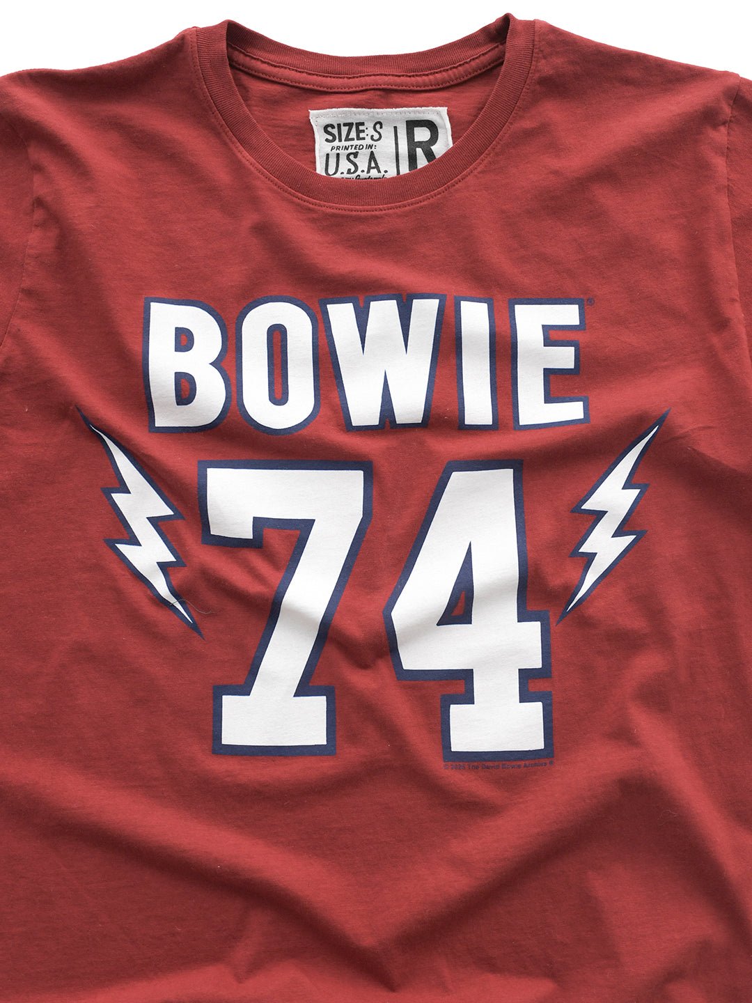 David Bowie '74 Cardinal Tee - Roots of Fight