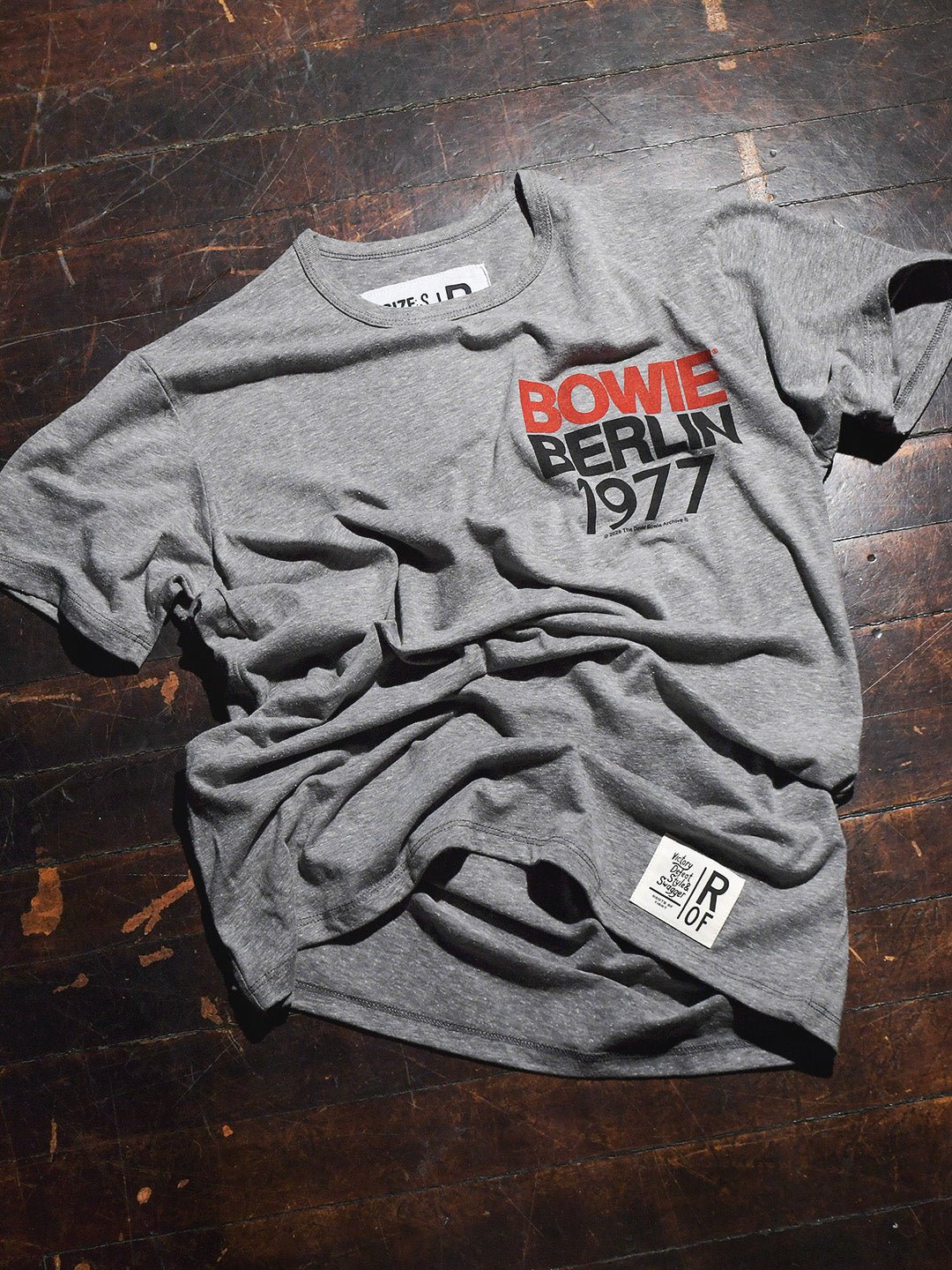 David Bowie Berlin '77 Grey Triblend Tee - Roots of Fight