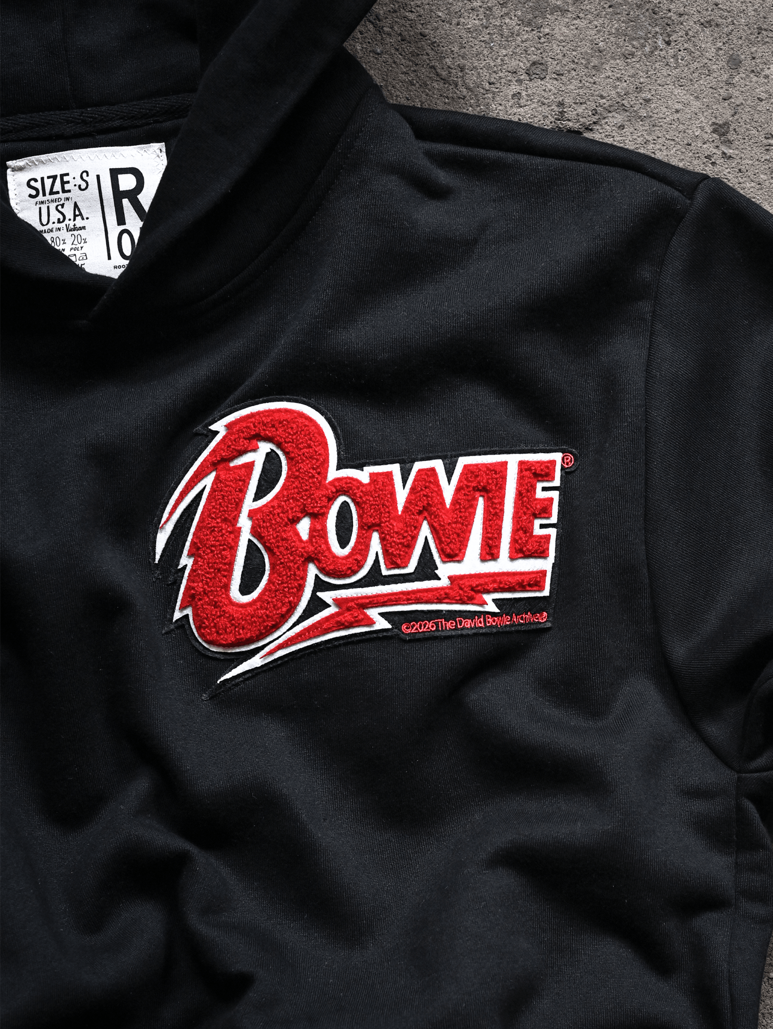 David Bowie Classic Black PO Heavyweight Hoody - Roots of Fight