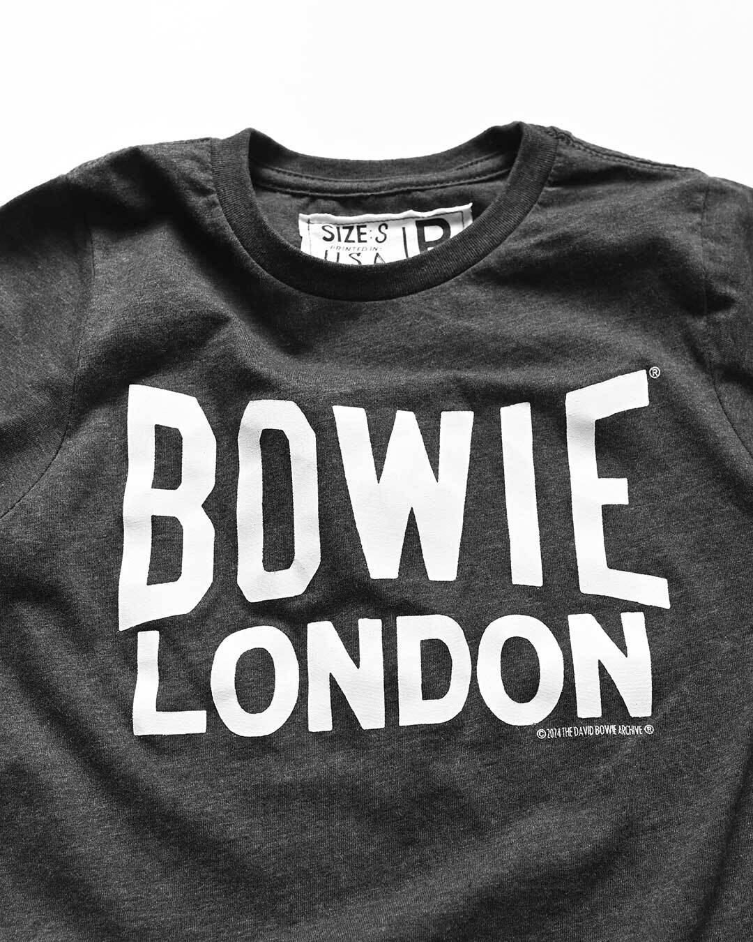 David Bowie London Black Kid's Tee