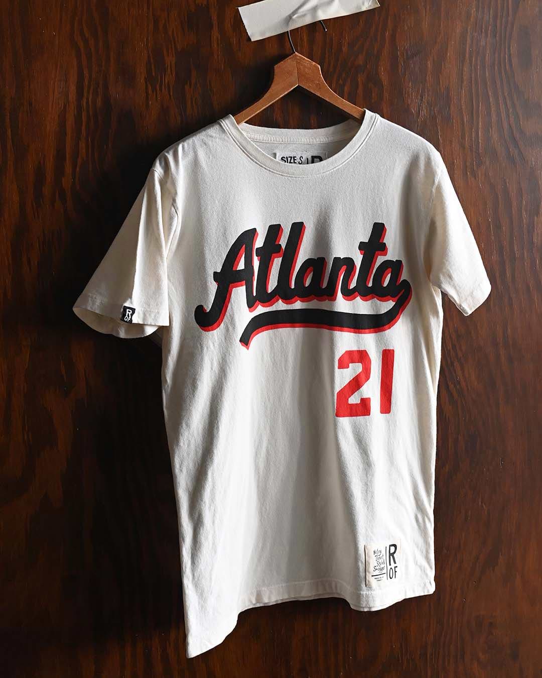 Dominique Wilkins Atlanta #21 White Tee - Roots of Fight