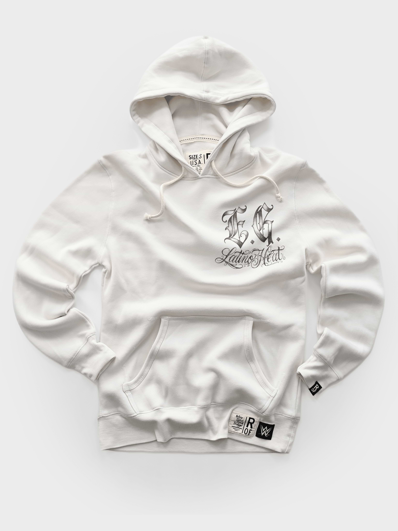 Eddie Guerrero Latino Heat White PO Hoody - Roots of Fight