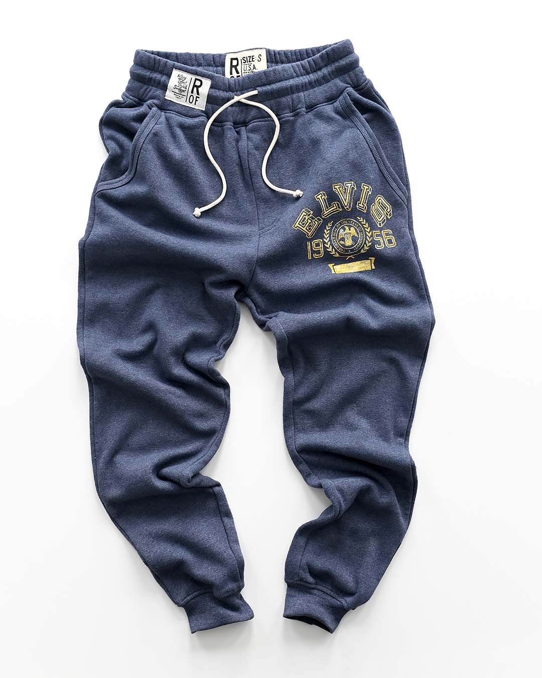 Elvis &#39;56 Classic Navy Sweatpants - Roots of Fight
