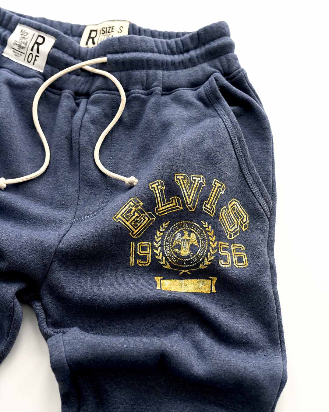 Elvis &#39;56 Classic Navy Sweatpants - Roots of Fight