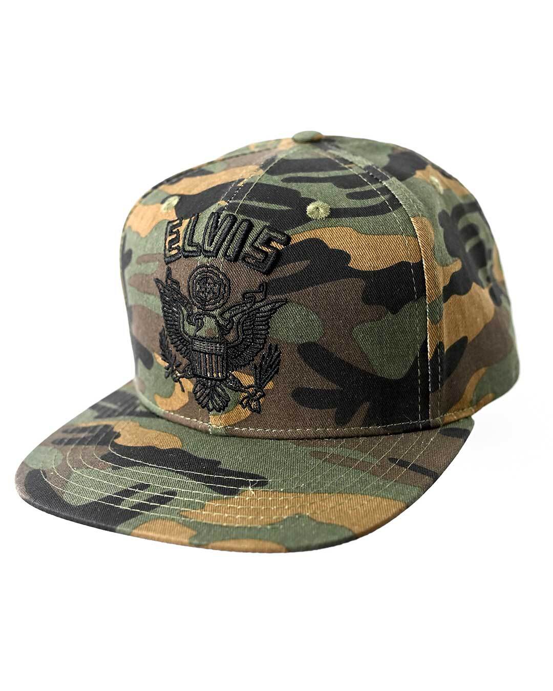 Elvis Army Camouflage Snapback Hat - Roots of Fight