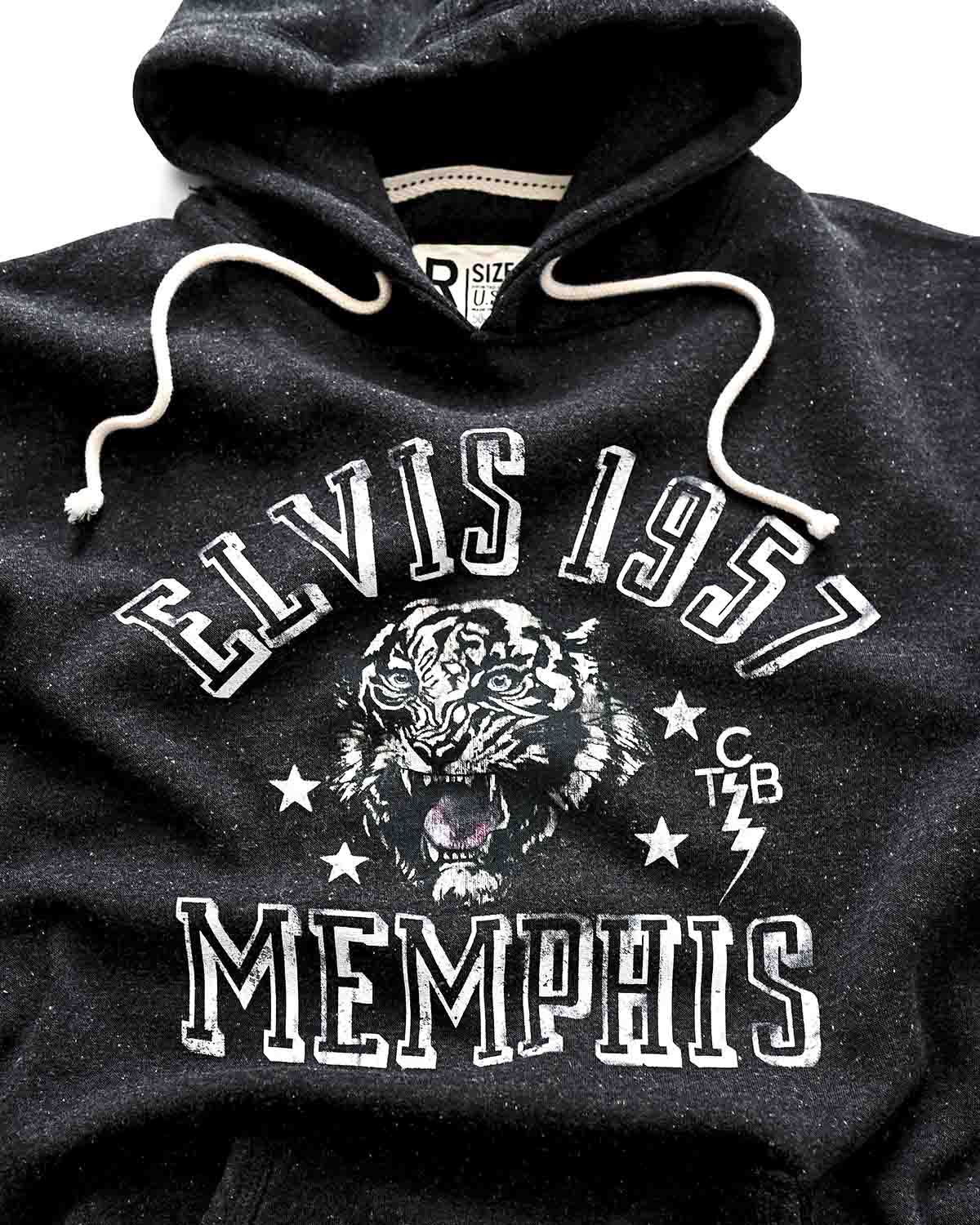Elvis Black 57 Memphis Hoody - Roots of Fight