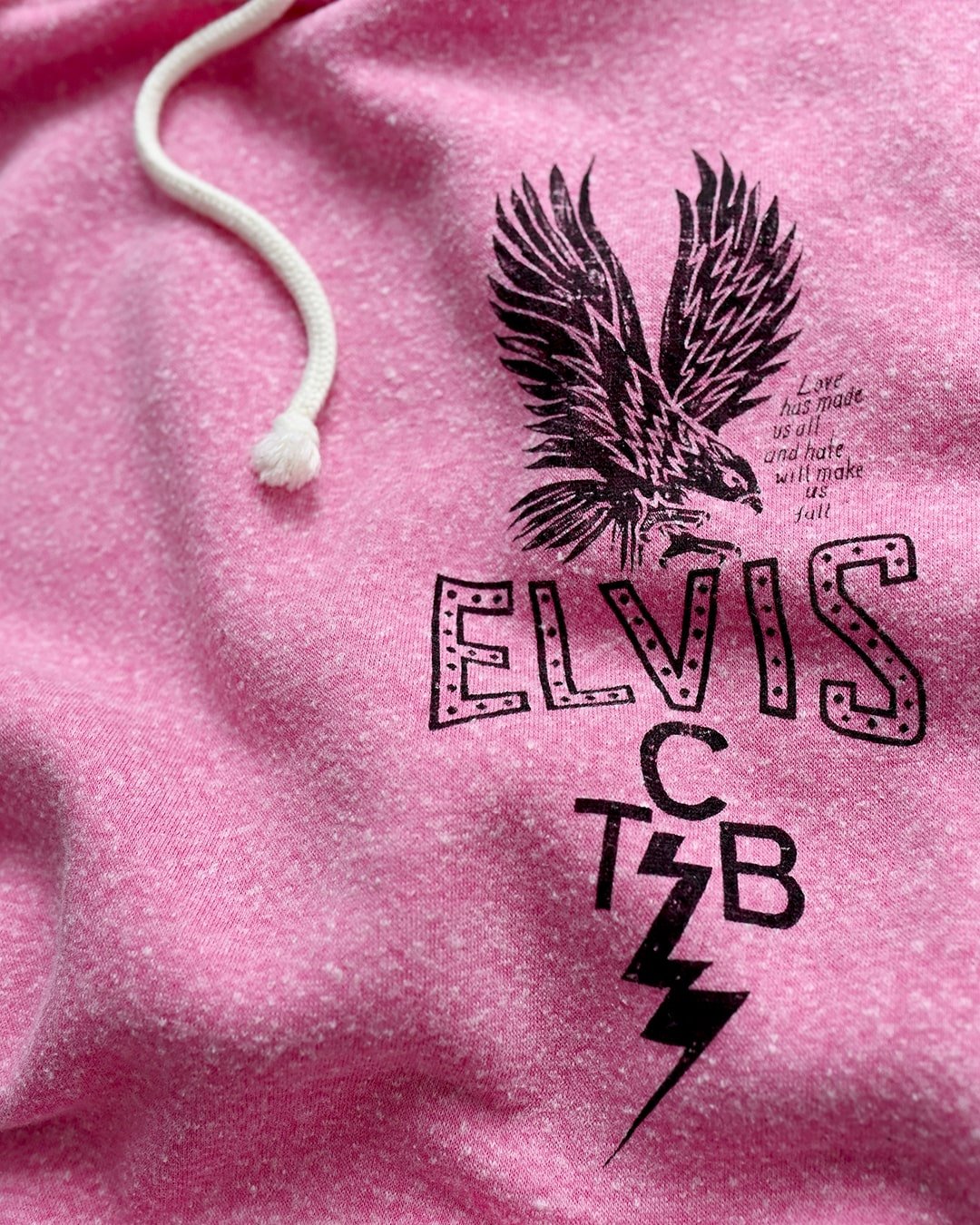 Elvis Eagle Pink PO Hoody - Roots of Fight