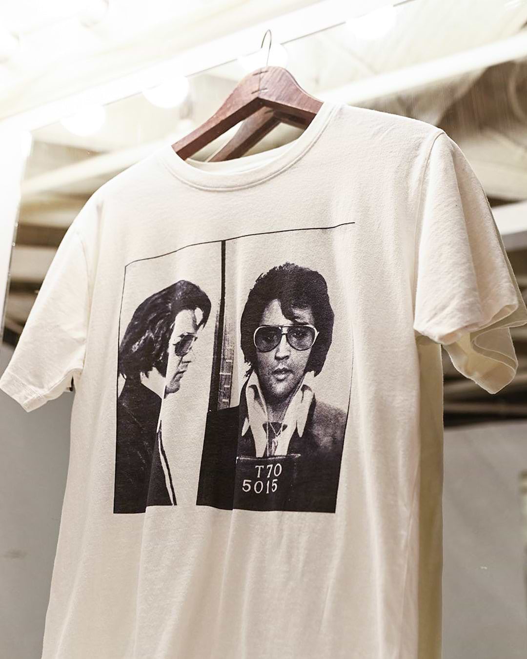 Elvis Presley Mug Shot Photo White Tee - Roots of Fight