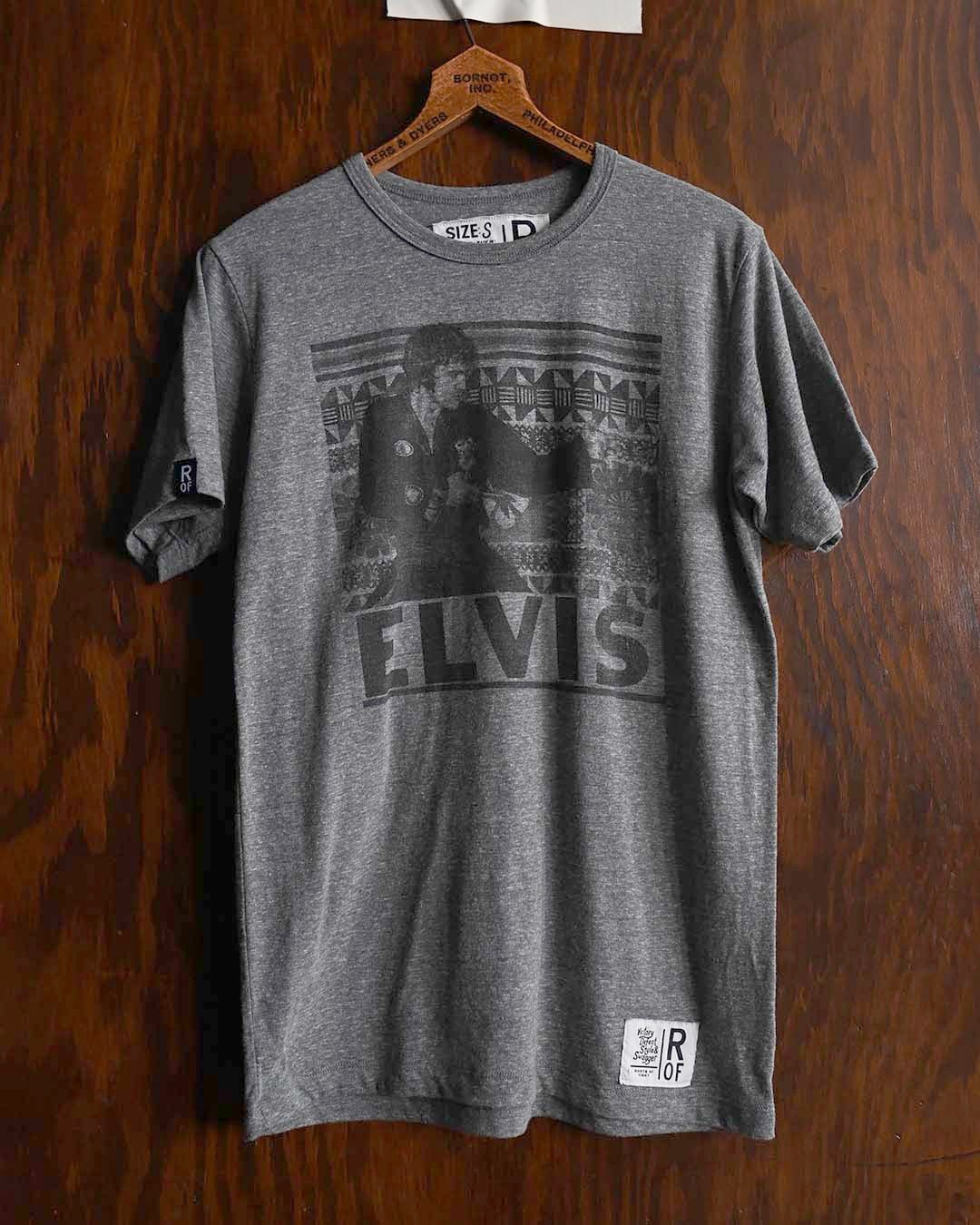 Elvis Stance Photo Grey Triblend Tee - Roots of Fight