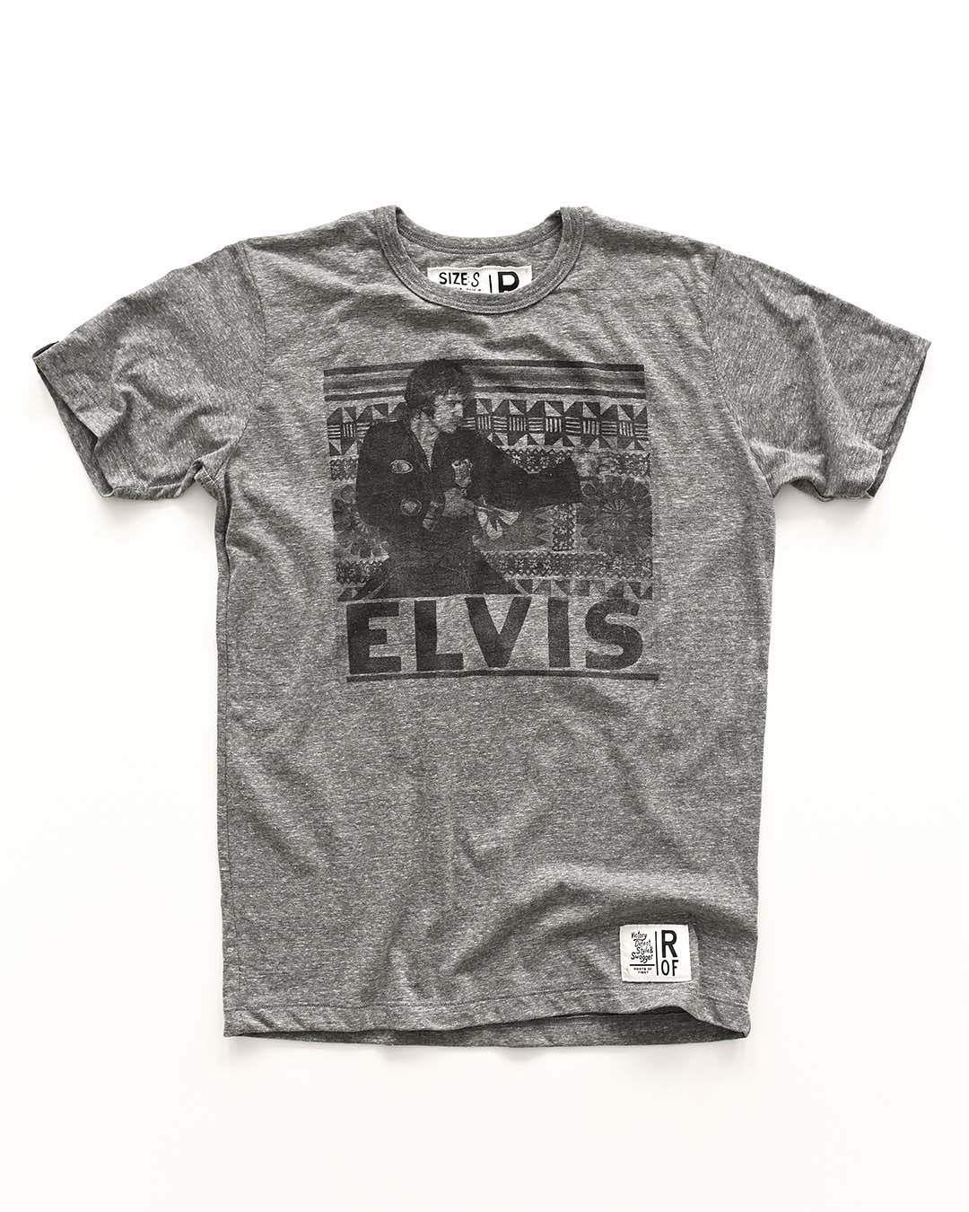Elvis Stance Photo Grey Triblend Tee - Roots of Fight