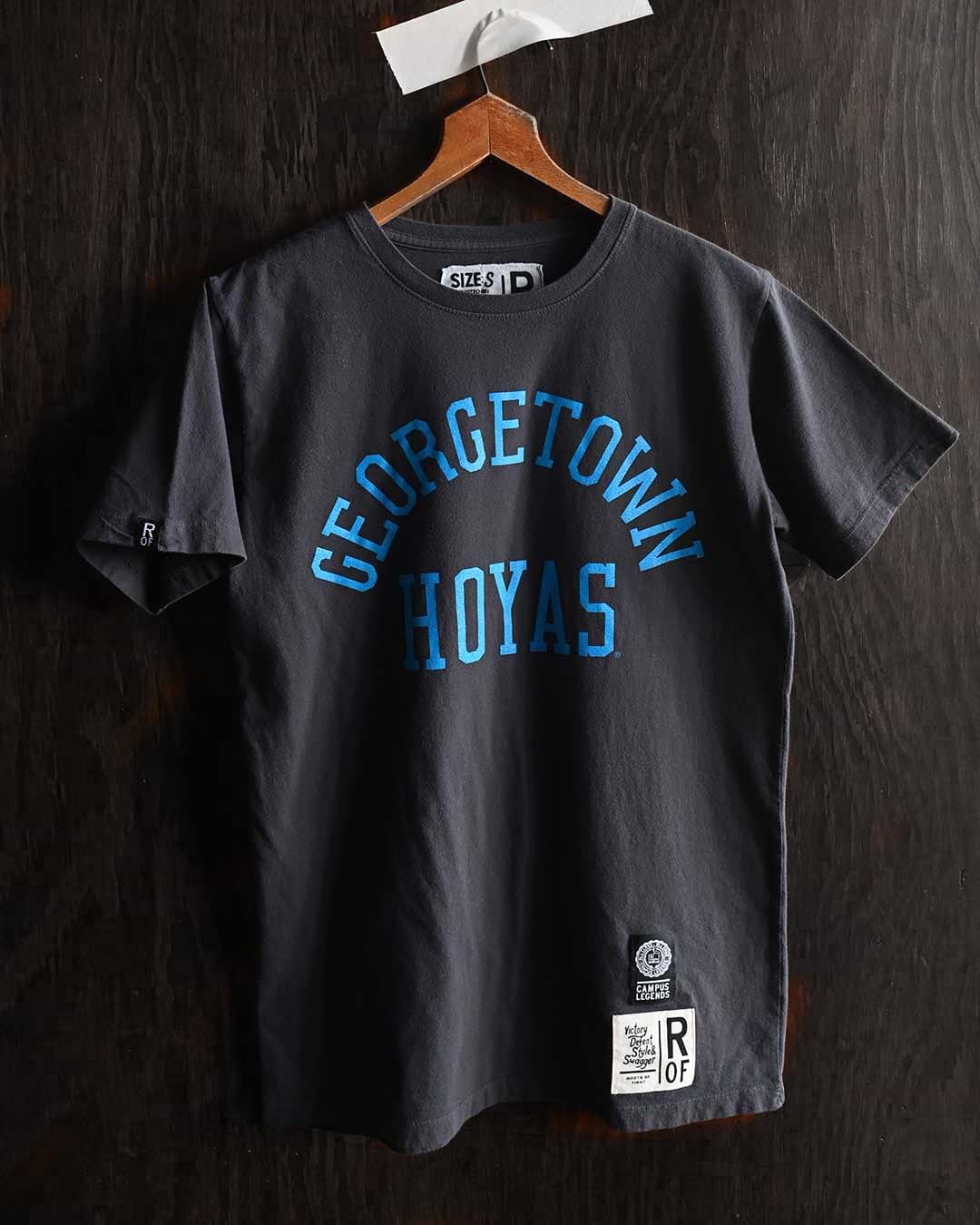 GU - Georgetown Hoyas Classic Black Tee - Roots of Fight