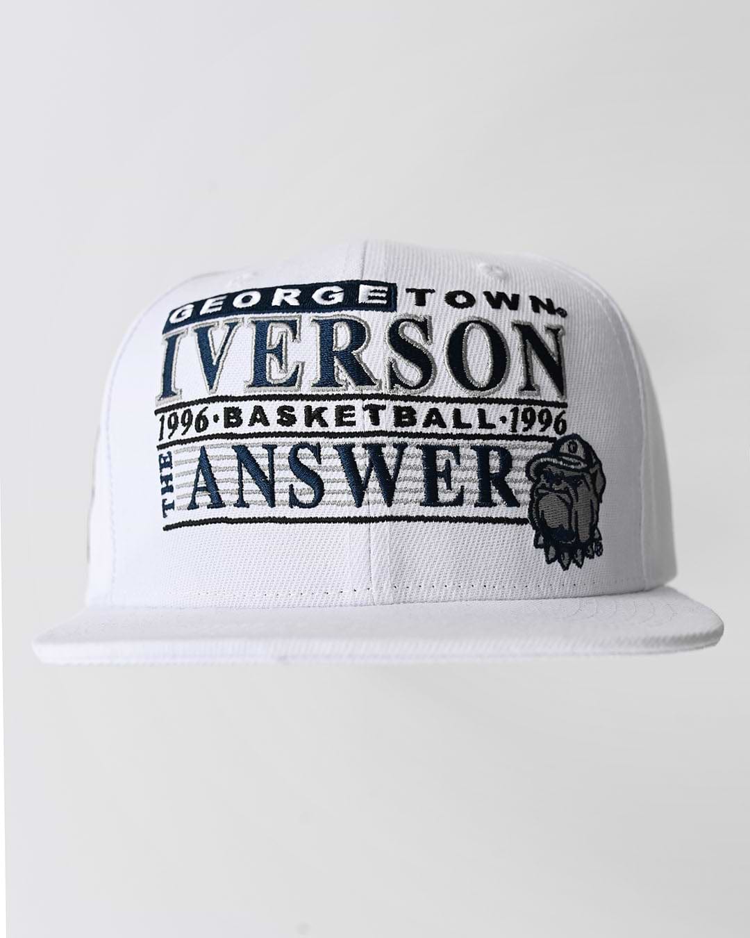 GU - Iverson 1996 White Snapback Hat - Roots of Fight