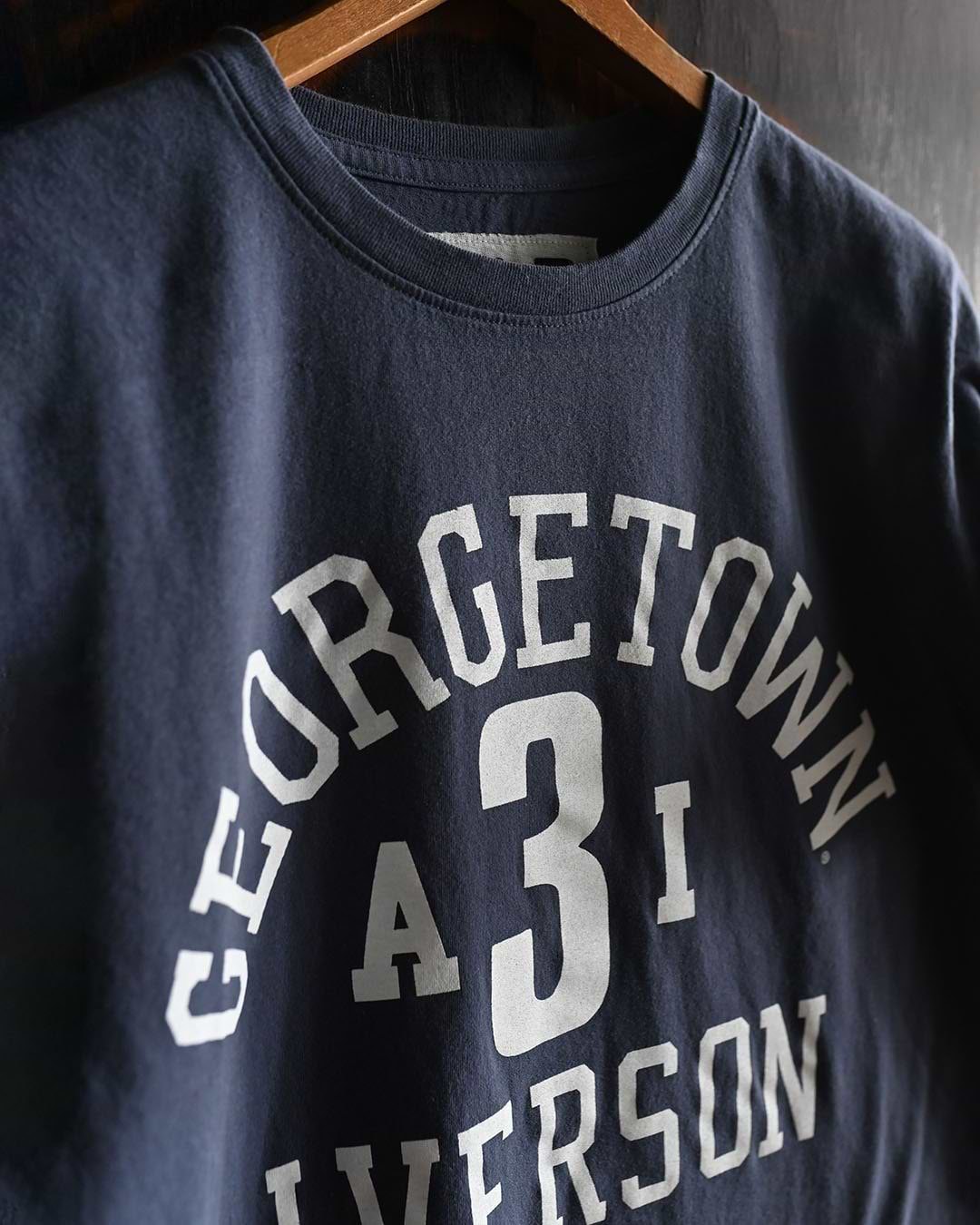 GU - Iverson #3 Navy Tee - Roots of Fight