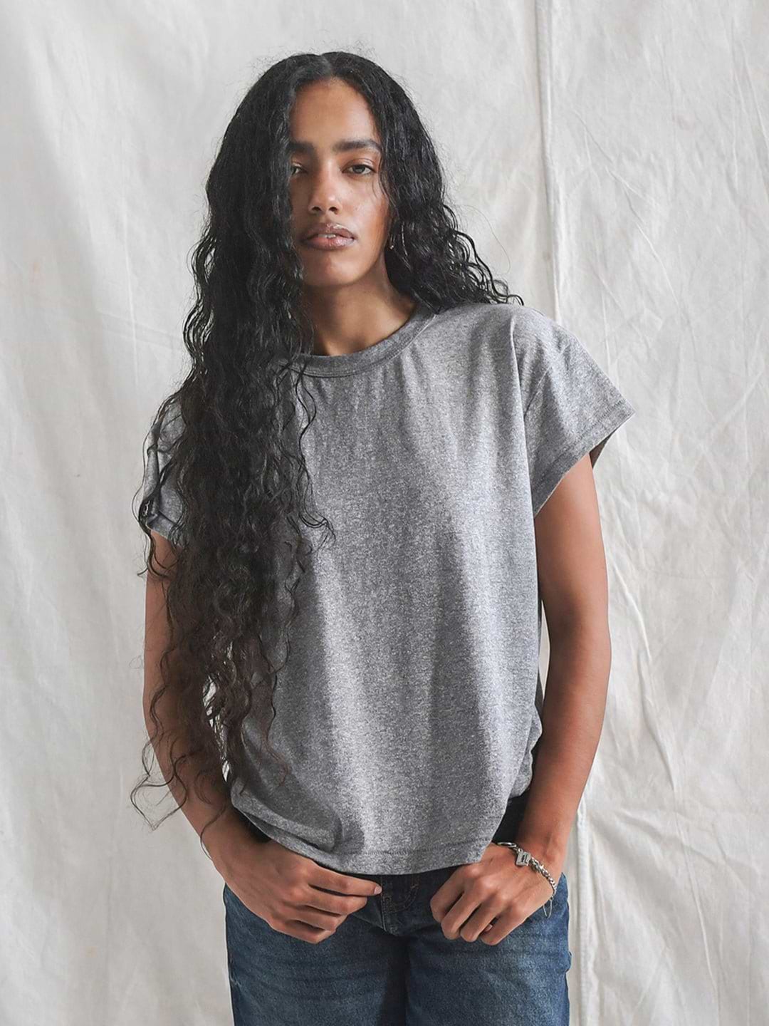 Heather Grey Women's Triblend Tee - Roots of Fight