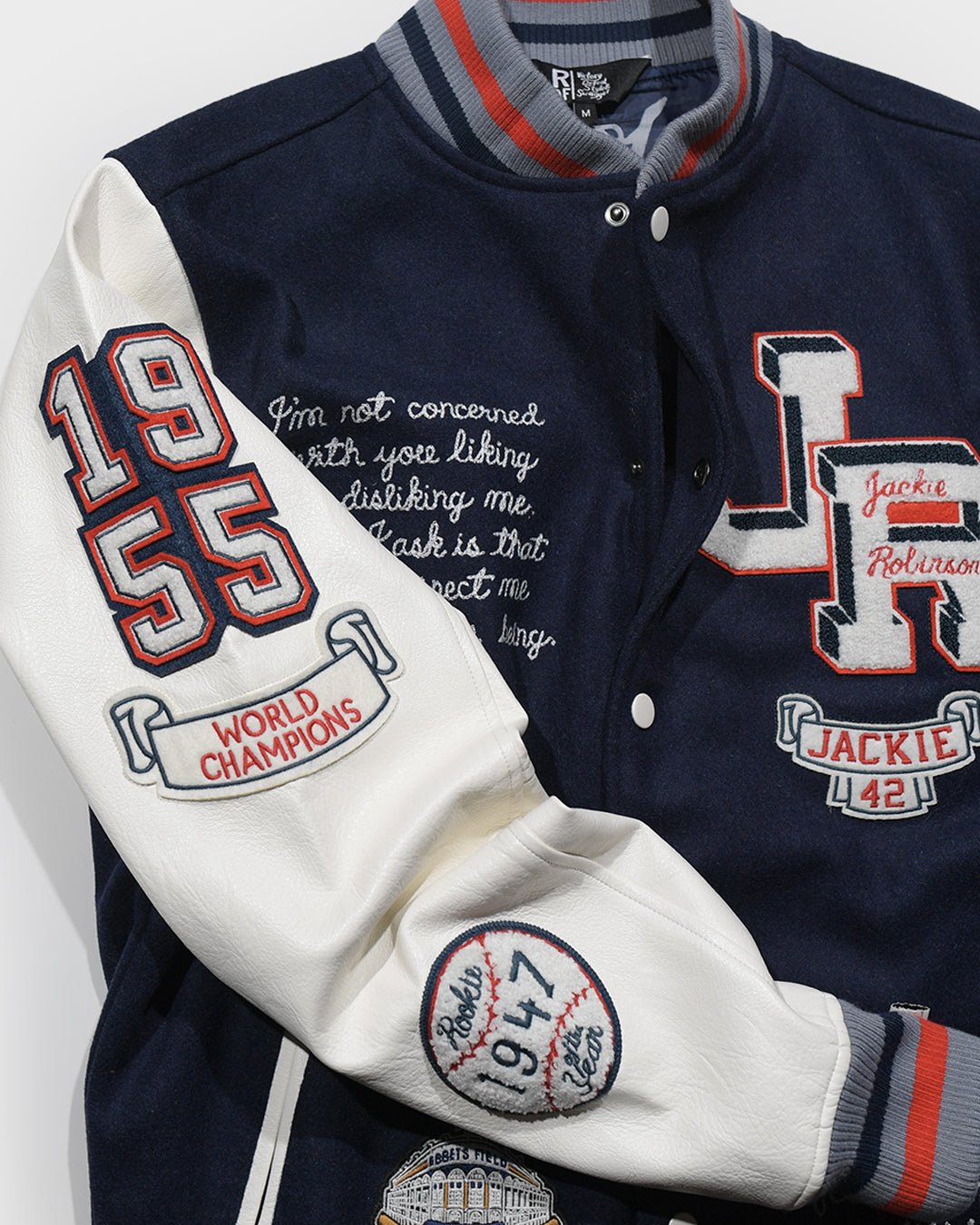 J. Robinson Brooklyn Blue Varsity Jacket - Roots of Fight