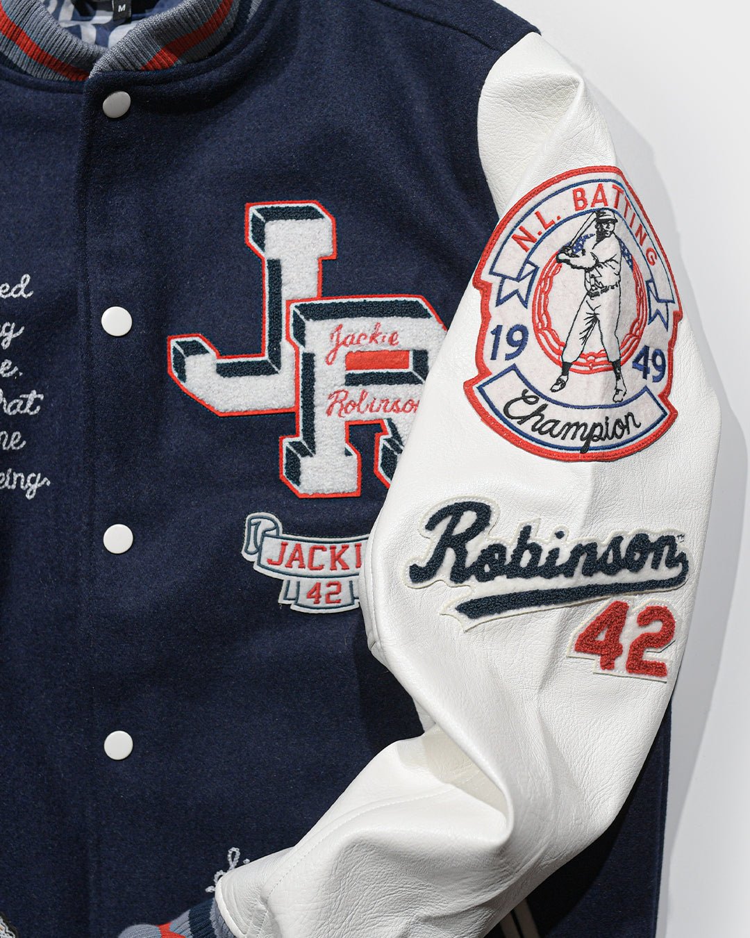 J. Robinson Brooklyn Blue Varsity Jacket - Roots of Fight