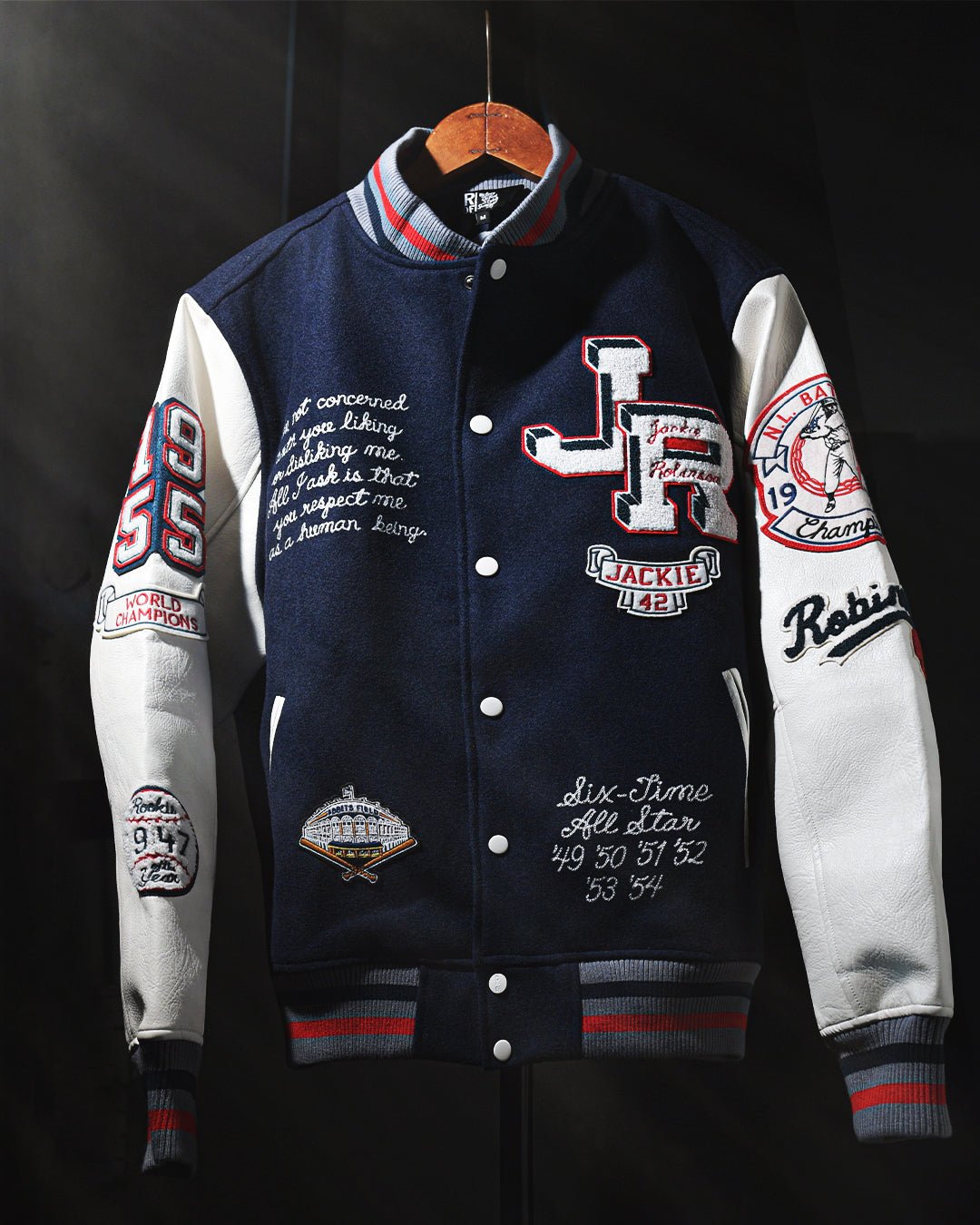 J. Robinson Brooklyn Blue Varsity Jacket