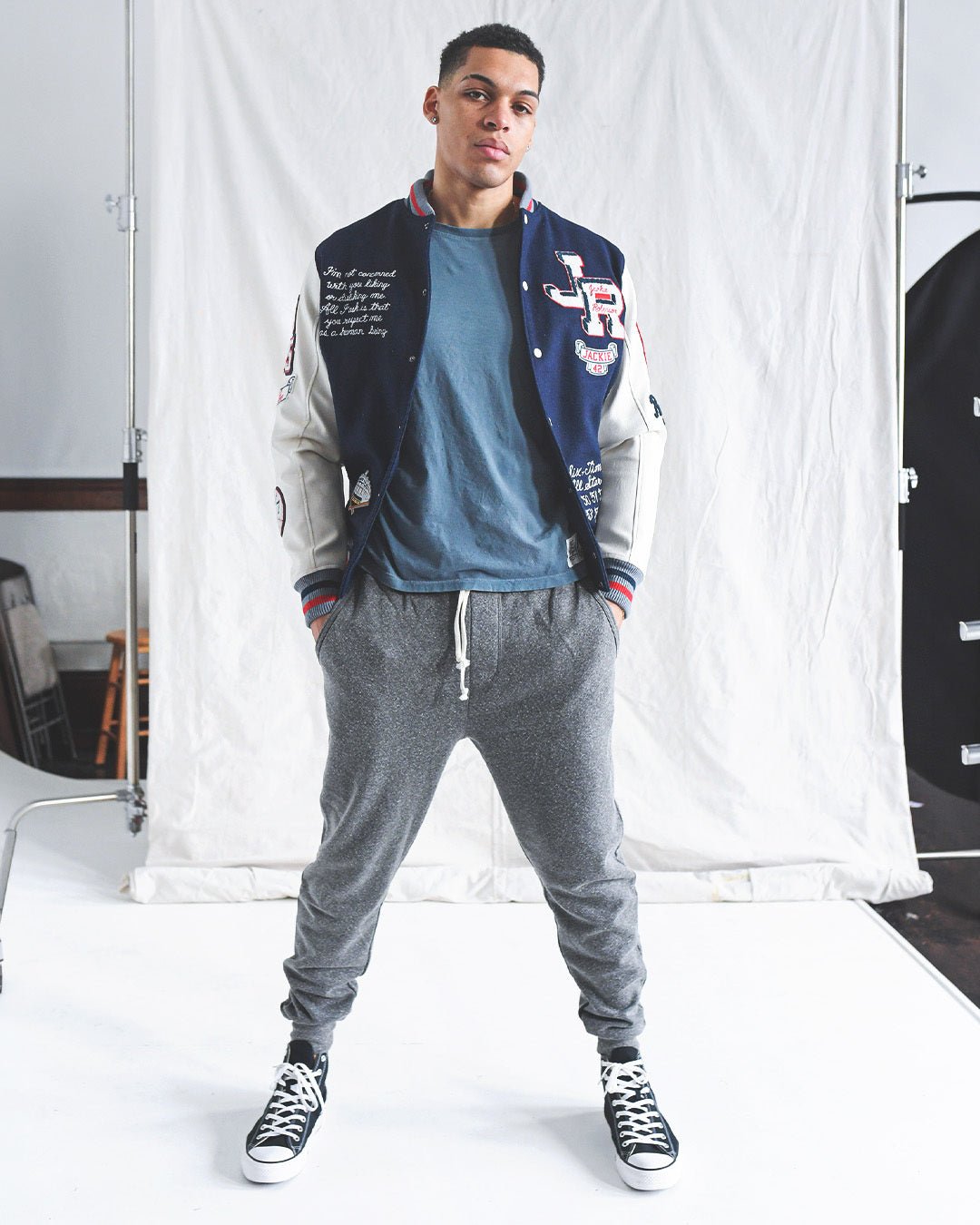 J. Robinson Brooklyn Blue Varsity Jacket